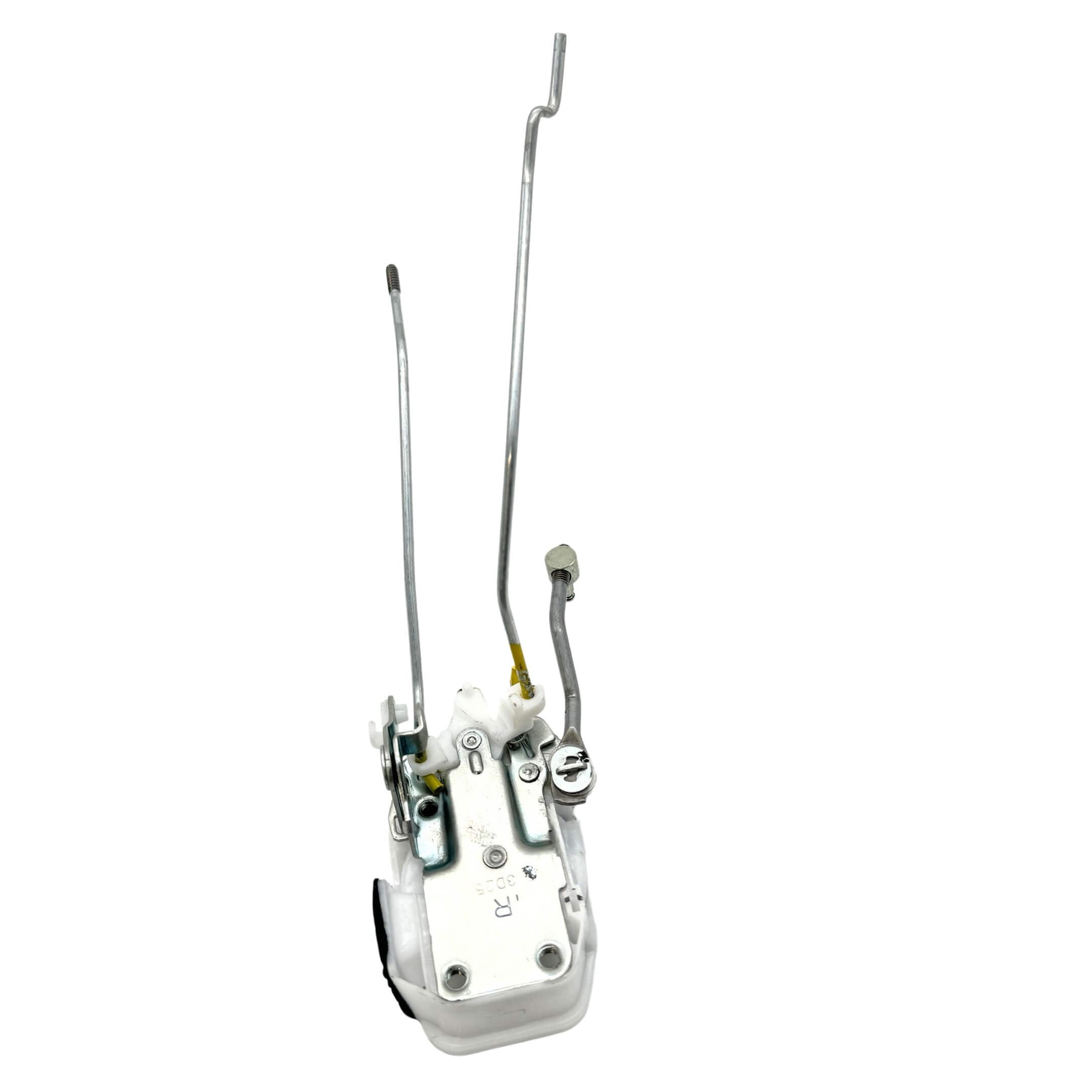 Reverse angle showing the connection points and internal components of the driver side lock assembly for Honda Acty Van HH3, HH4.