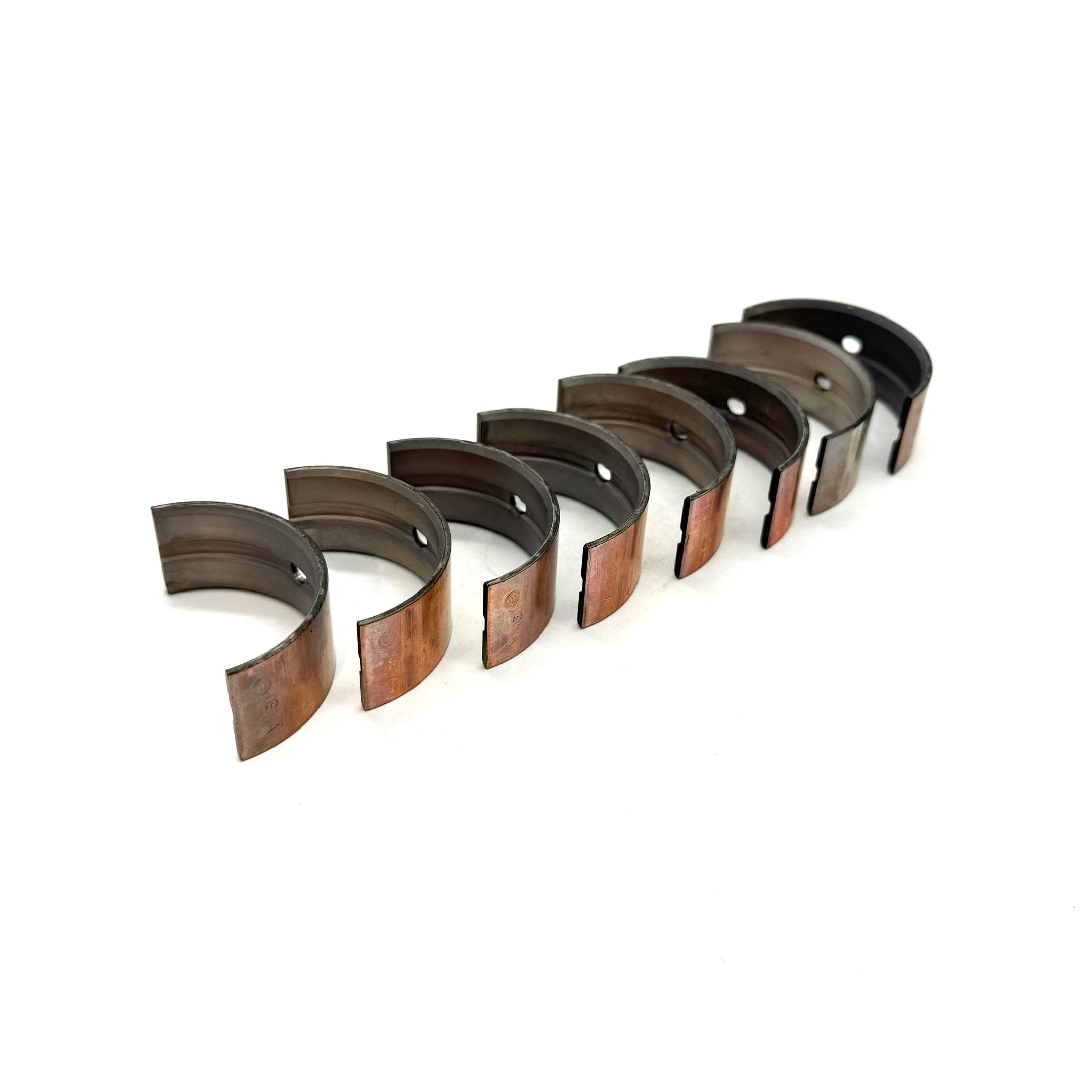 Multiple angles of Crank Shaft Bearings set against white background, compatible with Honda Acty Van HH3, HH4.