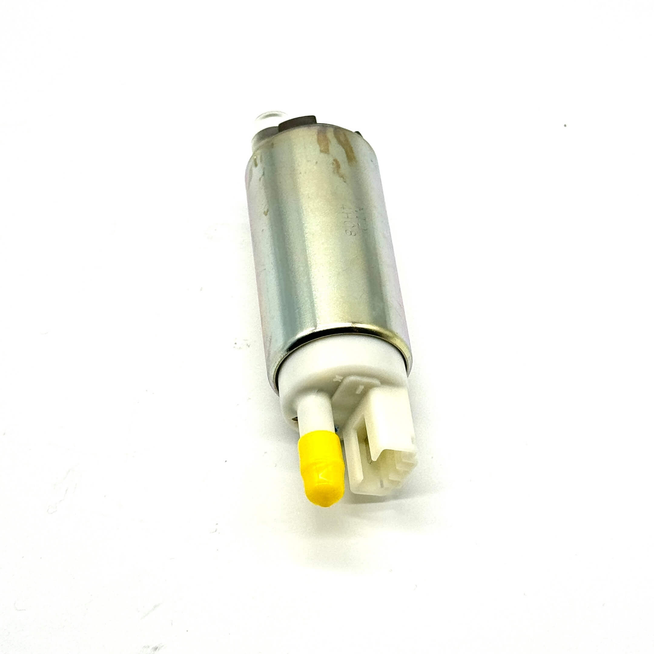 Genuine Honda fuel pump for Honda Vamos Van HM1, HM2 models (1999-2018), featuring a silver and white design with a yellow connector.