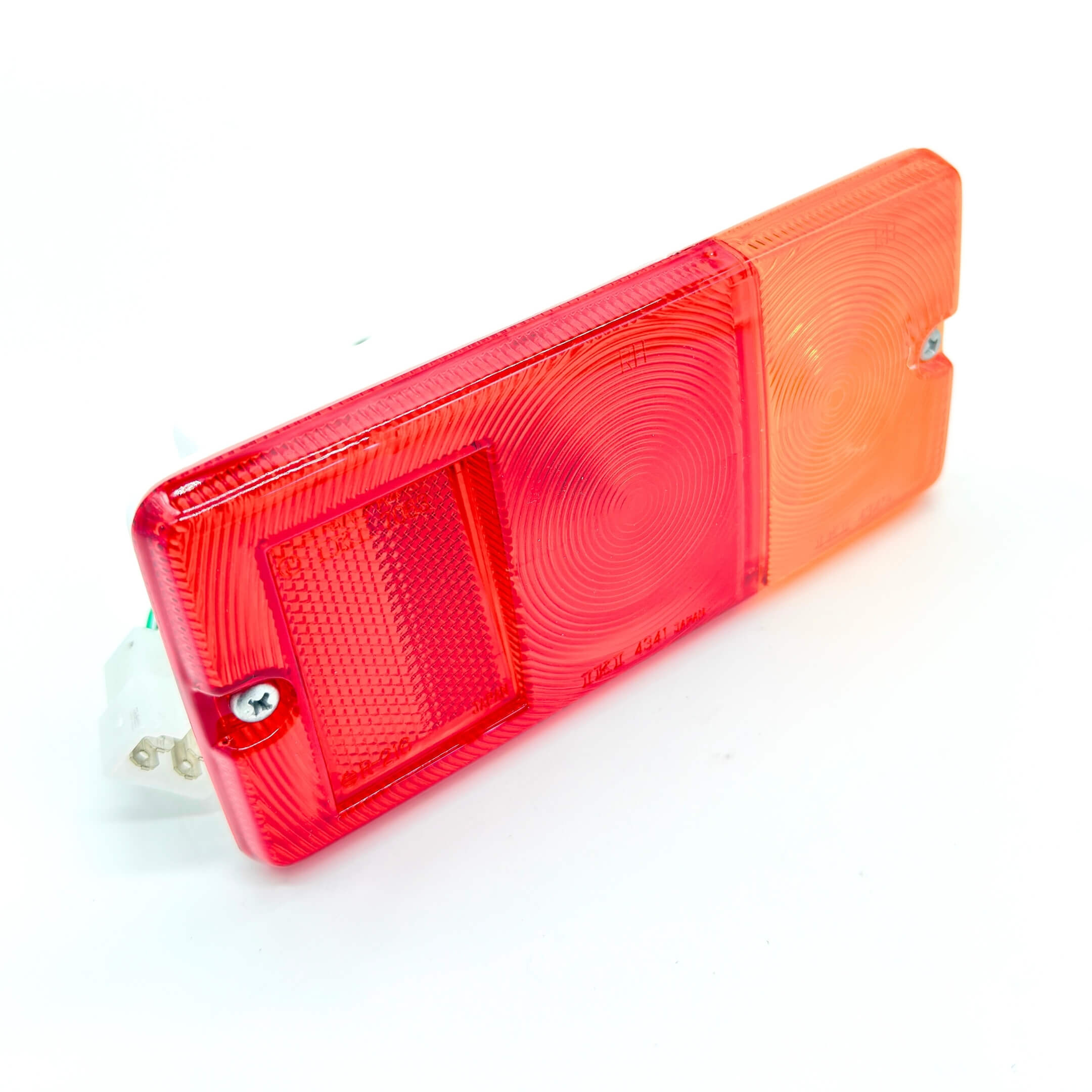 Genuine Daihatsu driver-side rear tail lamp assembly for S100P, S110P Hijet Trucks (1994-1998), featuring durable red and amber lens for enhanced visibility.