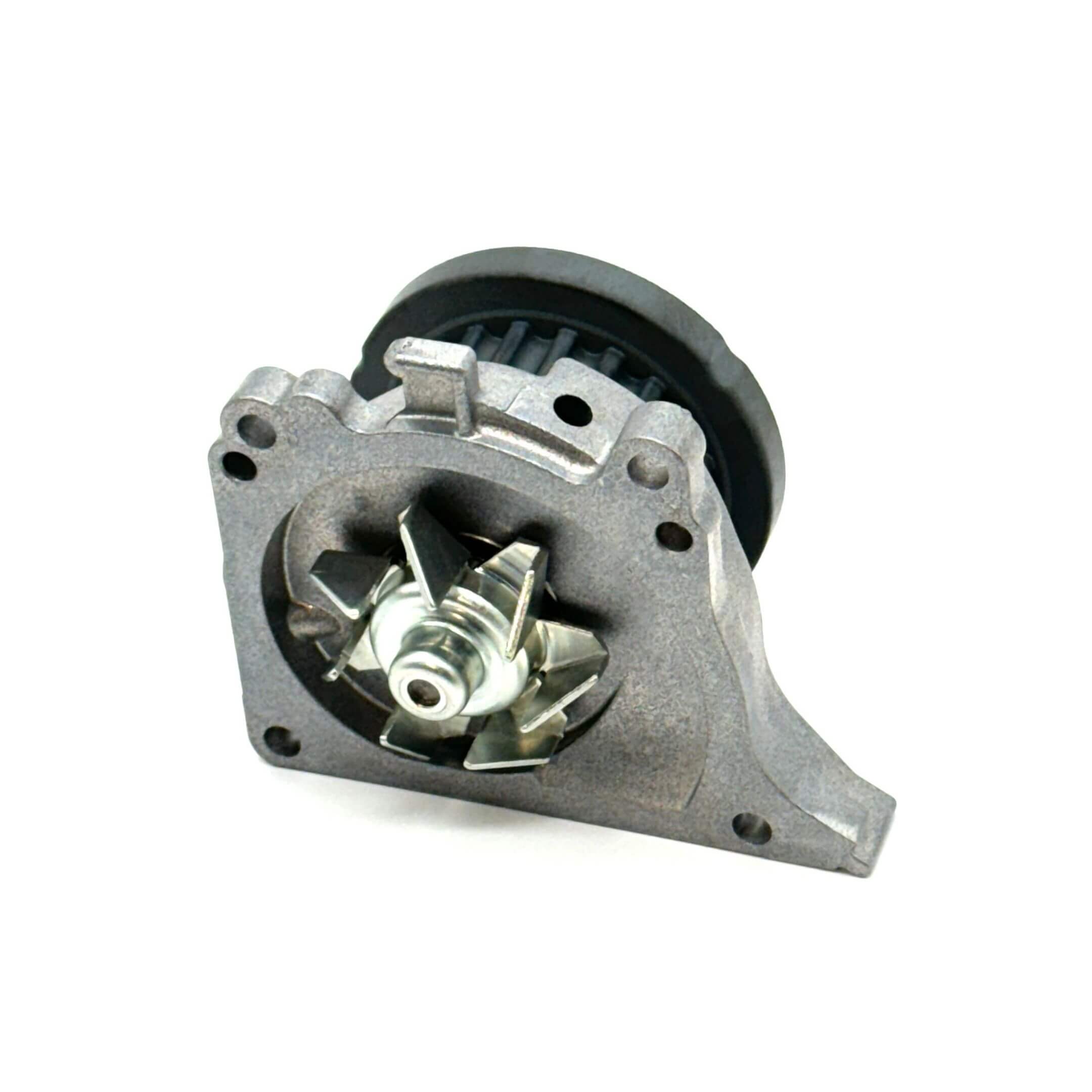 Silver water pump for Honda Acty Van HH5, HH6 models (1999-2009) featuring a durable metal construction.