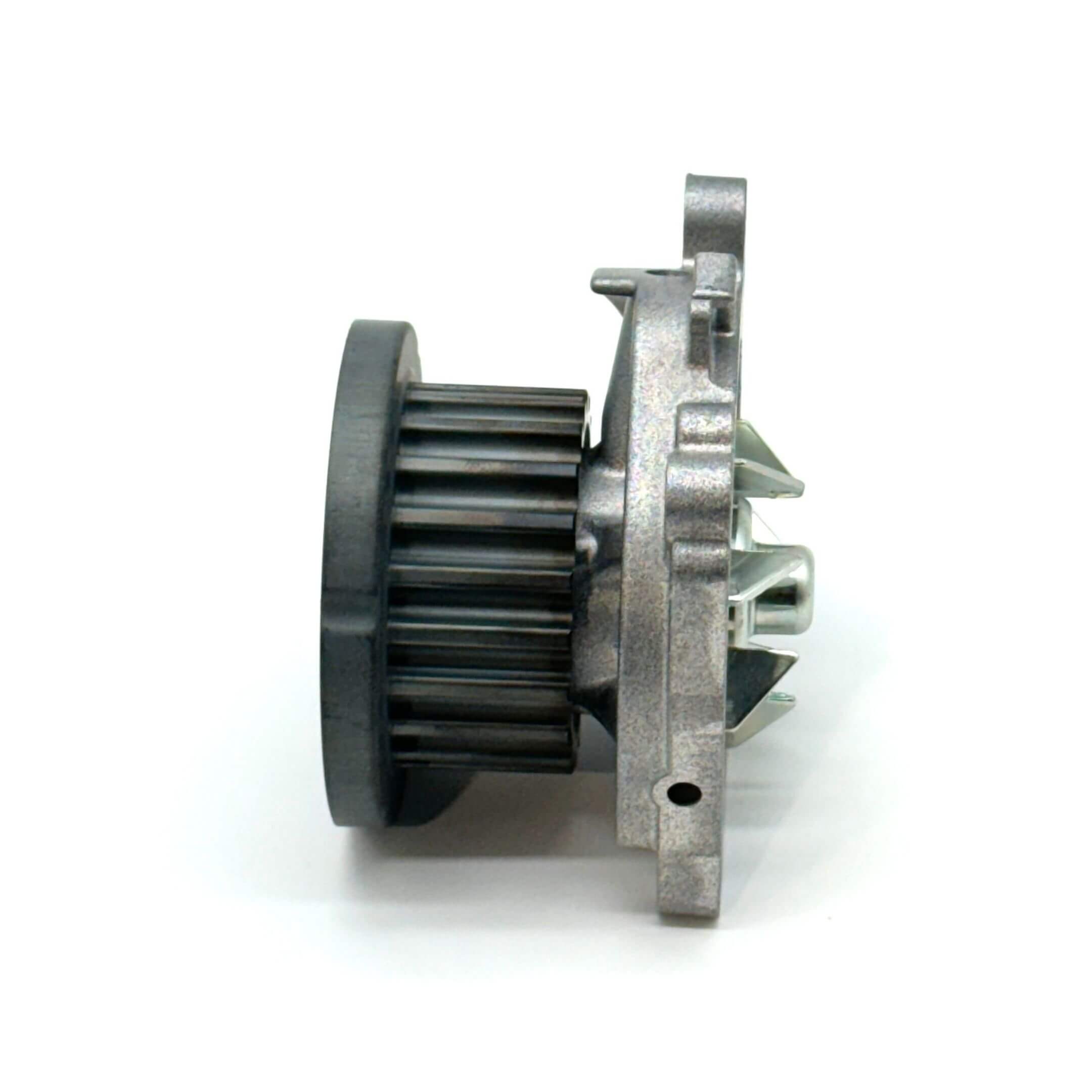 Top-down perspective of the Aisin Water Pump, showcasing impeller details for optimal performance.