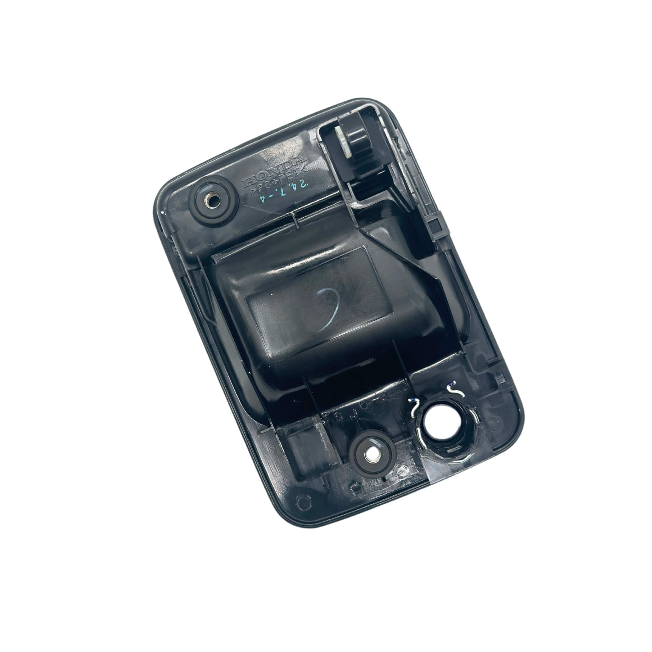 Black exterior right door handle for Honda Acty Van HH5, HH6 models (1999-2009).