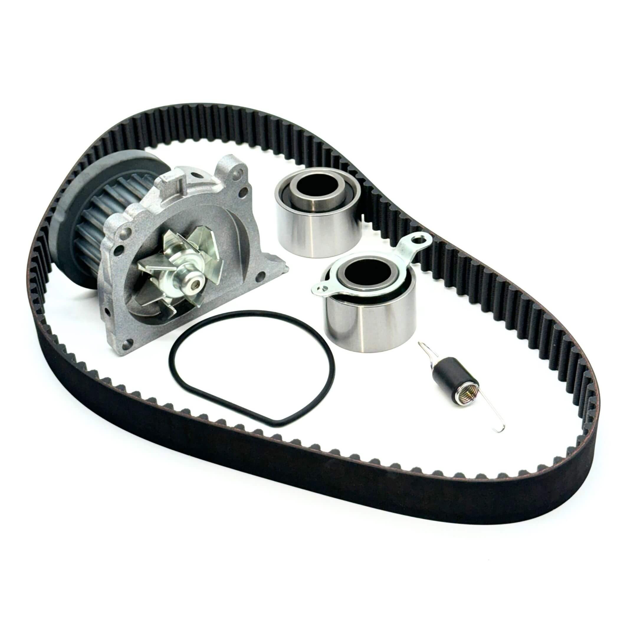 Timing Belt Kit - 6 Piece for Honda Vamos Van HM1, HM2 Models (1999-2018) featuring black belt and silver components.