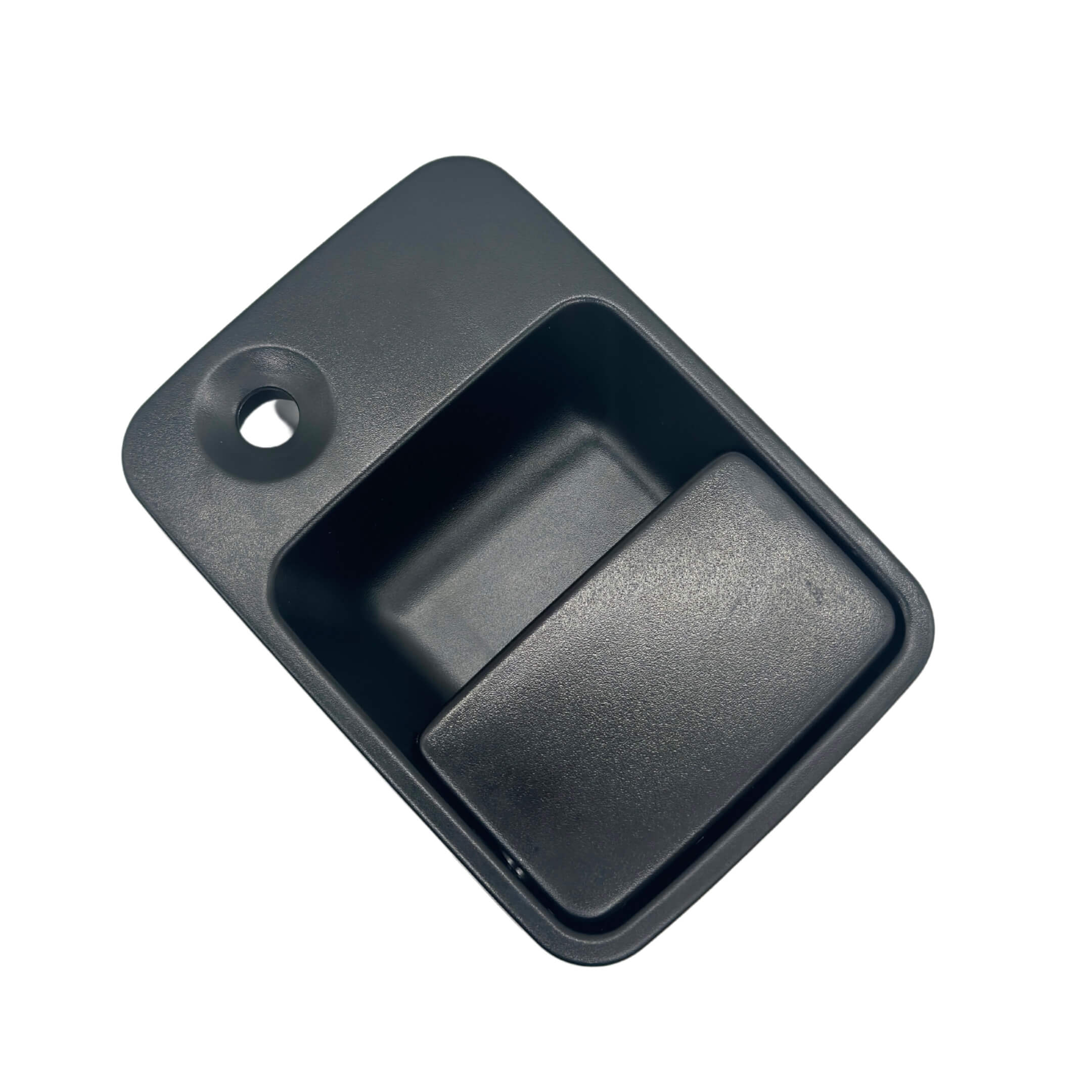 Black exterior left door handle for Honda Vamos Van HM1, HM2 models, 1999-2018.