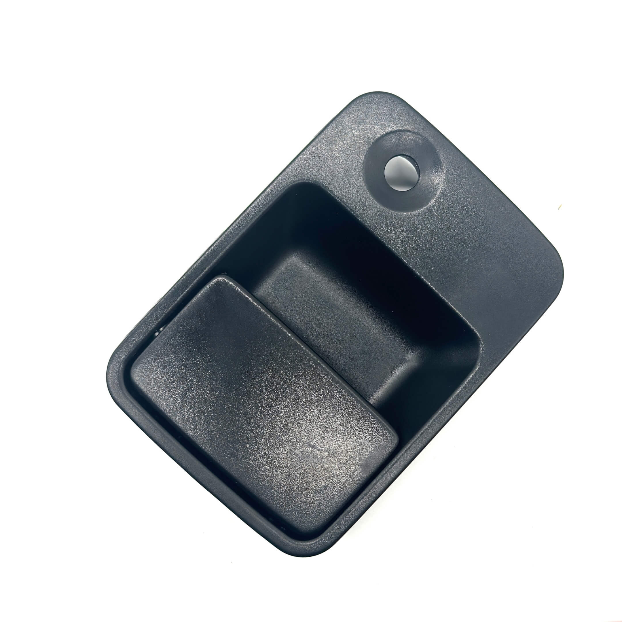 Black exterior left door handle for Honda Vamos Van HM1, HM2 models (1999-2018).