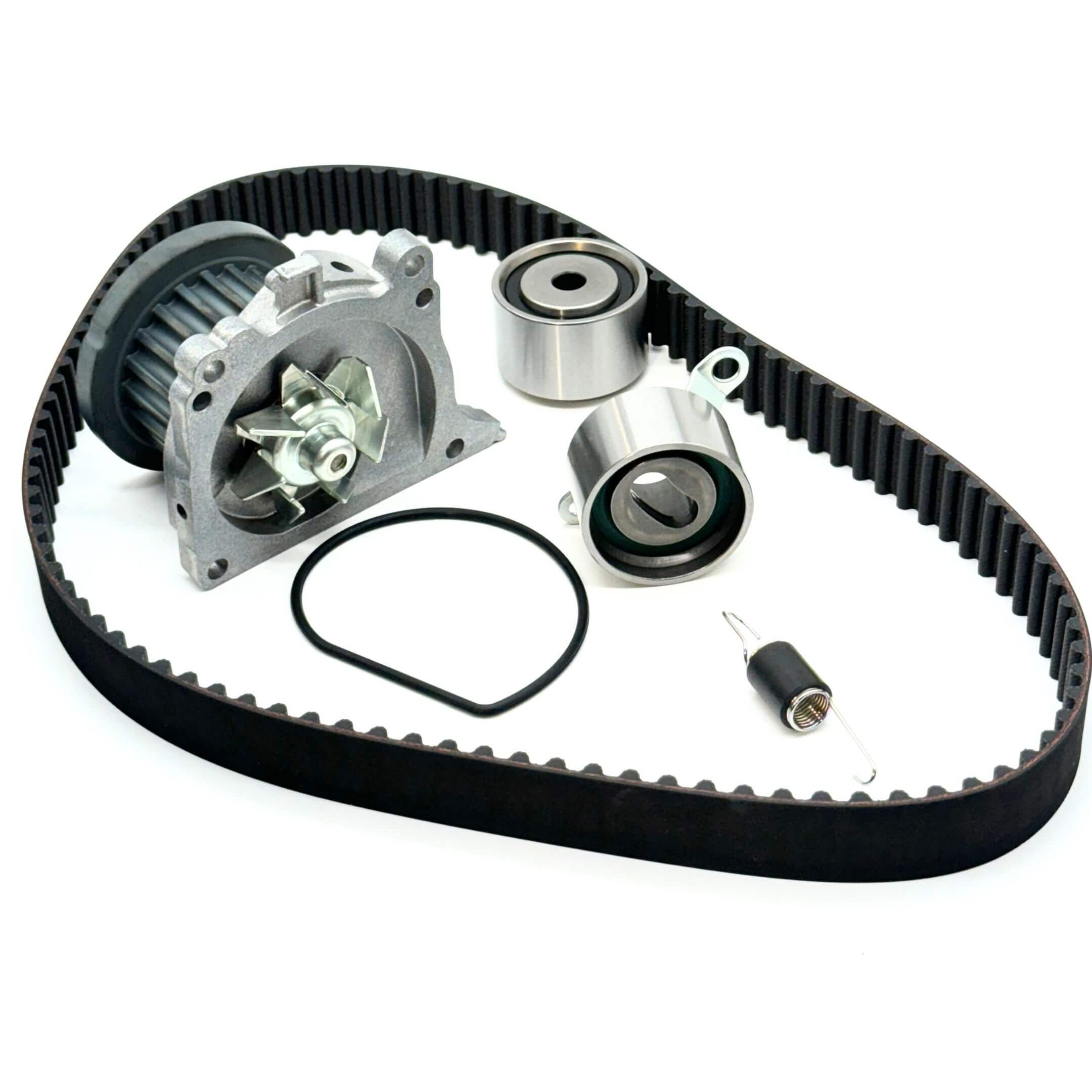 Timing Belt Kit - 6 Piece for Honda Vamos Van HM1, HM2 Models 1999-2018, featuring black belt and silver components.