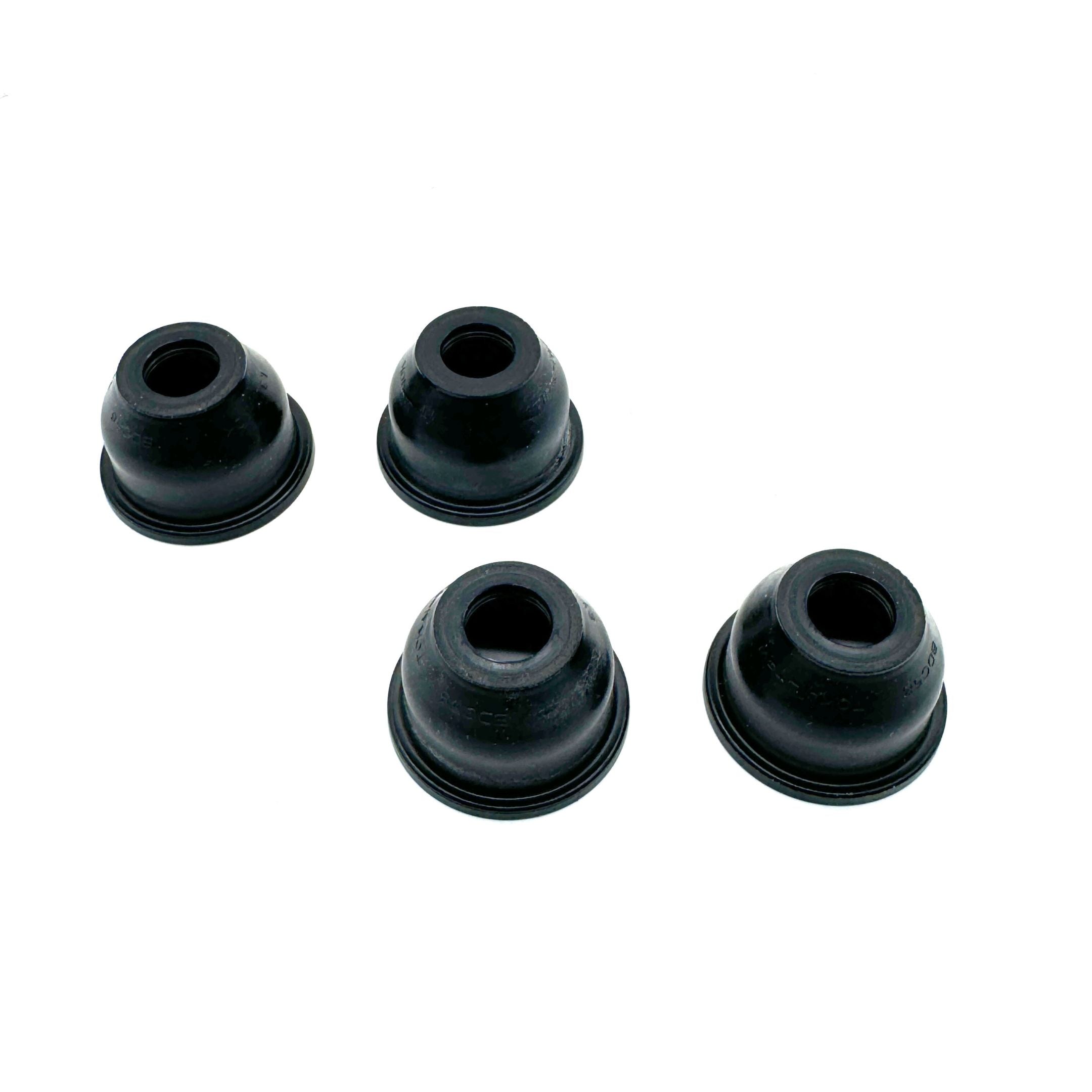 Top view of the Center Steering Link & Tie Rod Ball Joint Boot Set, featuring four rubber boots for Honda Acty Truck HA3, HA4 models (1990-1999).