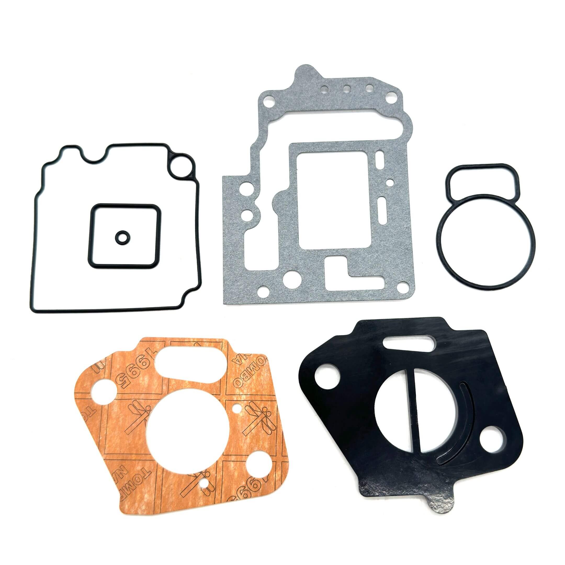 Complete Carburetor Gasket Rebuild Kit with Gasket No.02, Gasket Repair Set, and Carburetor Insulator for Subaru Sambar Trucks KS3, KS4 (1990-1998).