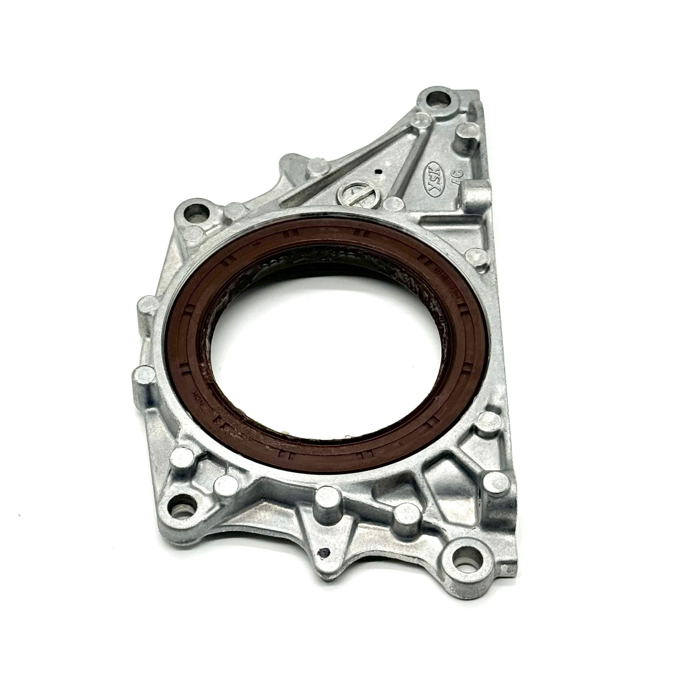 Rear Main Seal & Housing for Honda Acty Van HH5, HH6 Models (1999-2009), featuring a silver metal housing with a brown seal.