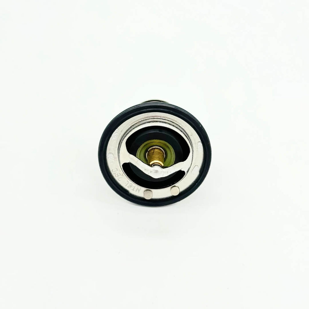 Top view of Subaru Sambar Thermostat for KS3 KS4 models from 1990 to 1998 - showcasing the temperature-sensitive valve and sealing components for efficient engine cooling.