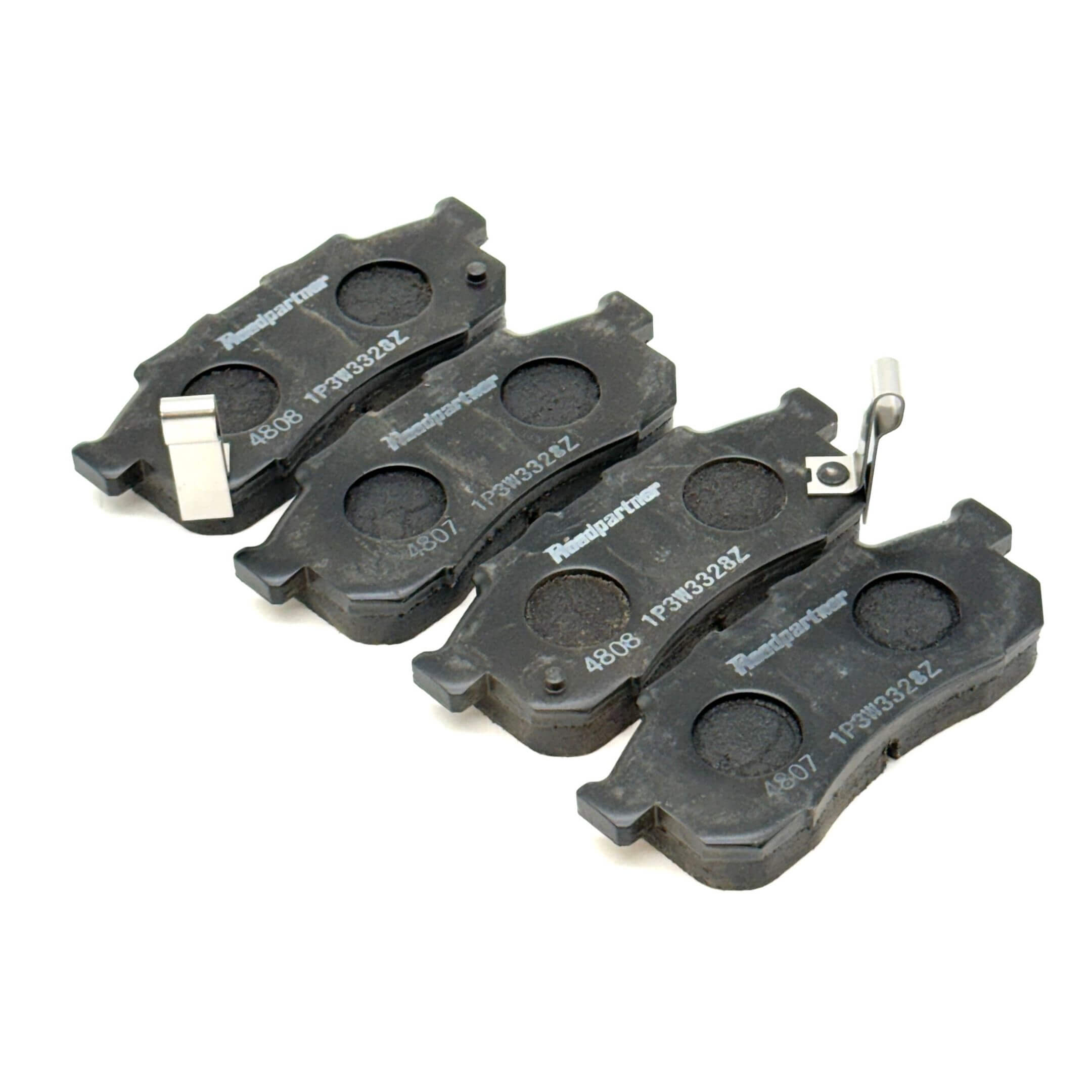 Roadpartner front brake pads showcasing reverse side design for Honda Acty HA6, HA7 (1999-2009).