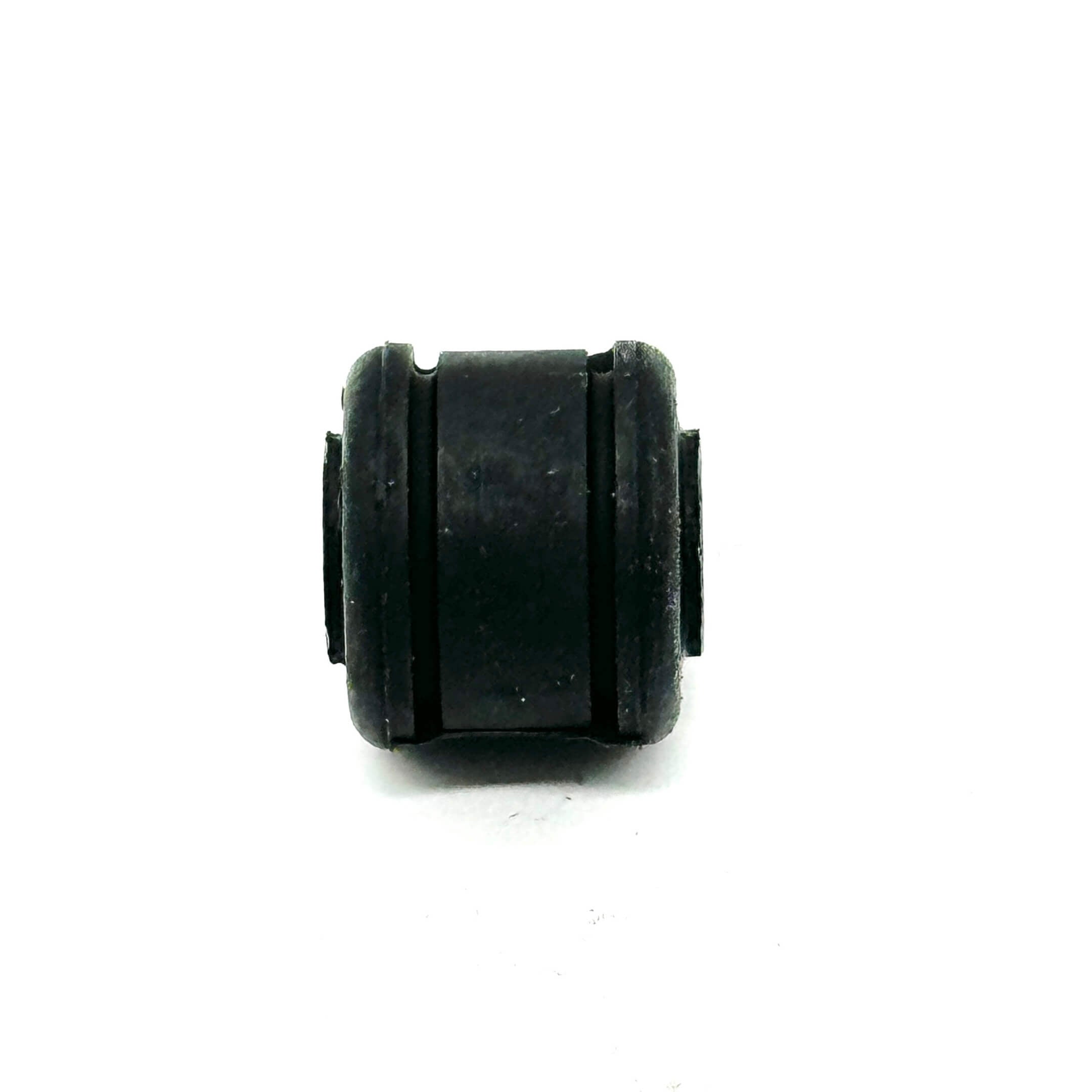 Side profile of a rear shock bushing for Honda Acty HA6, HA7 models, highlighting its robust rubber and metal construction.