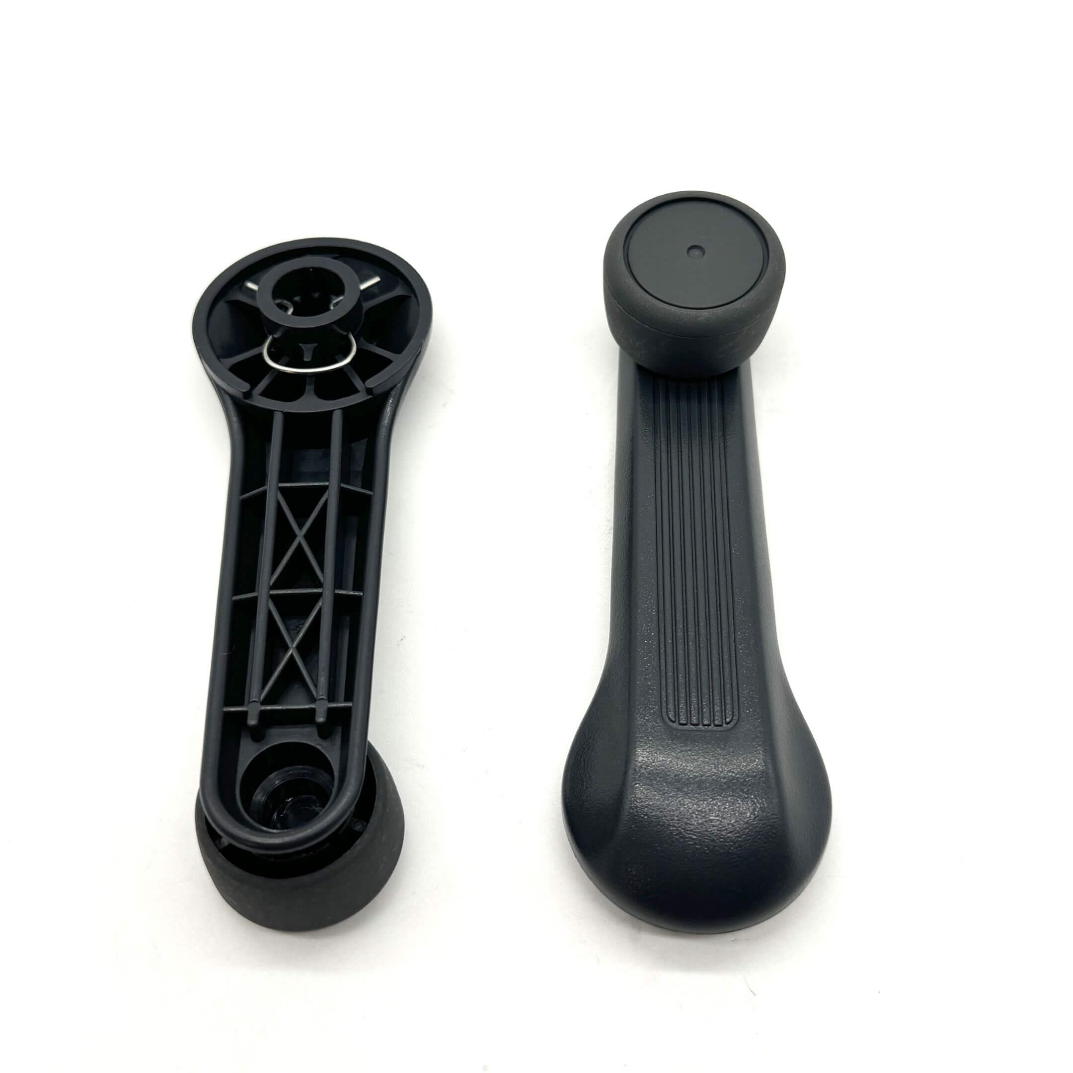 Close-up view of Honda Acty window crank handle set showing handle grip and fitment.