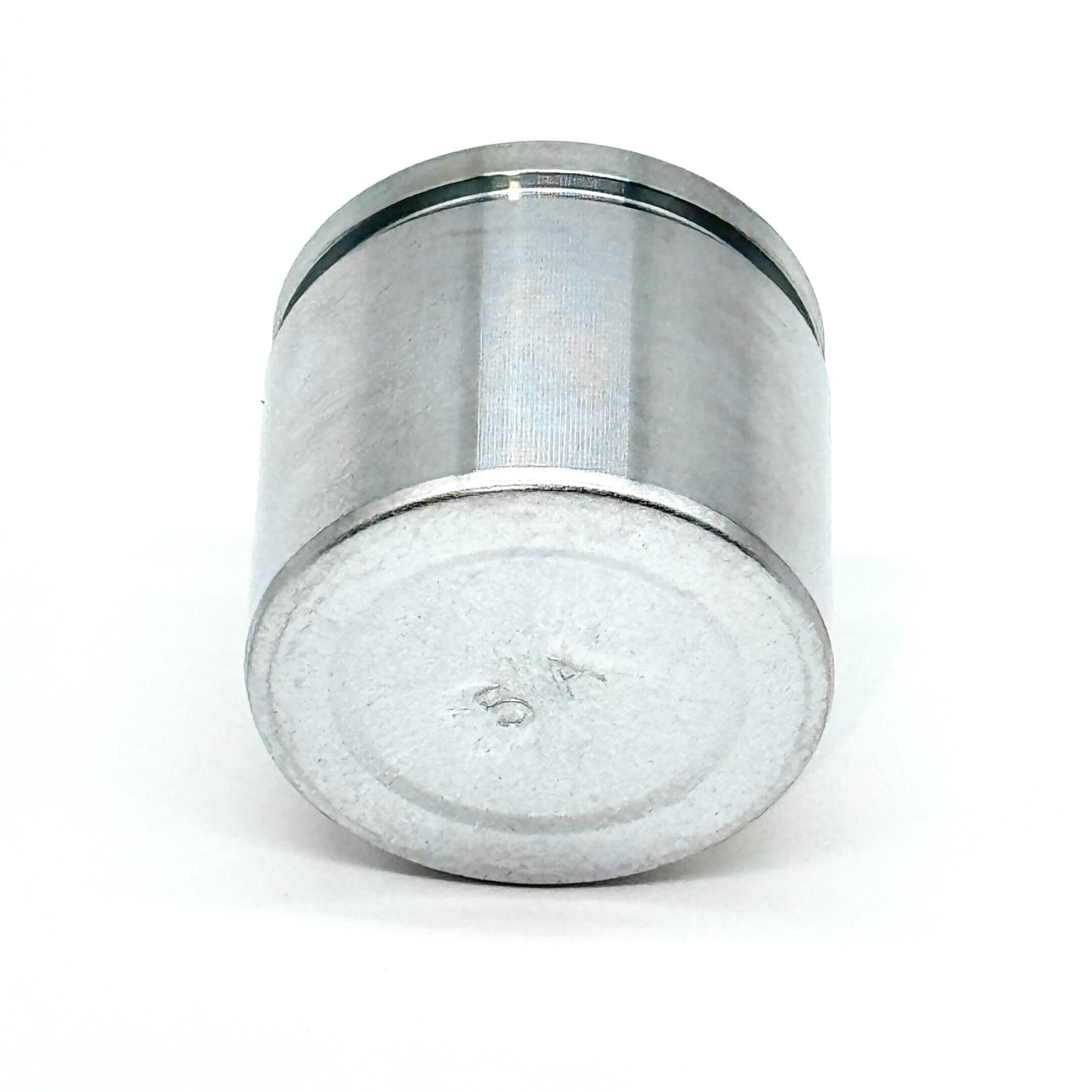 Bottom perspective of the brake caliper piston, highlighting the corrosion-resistant surface and precision machining for Honda Acty.