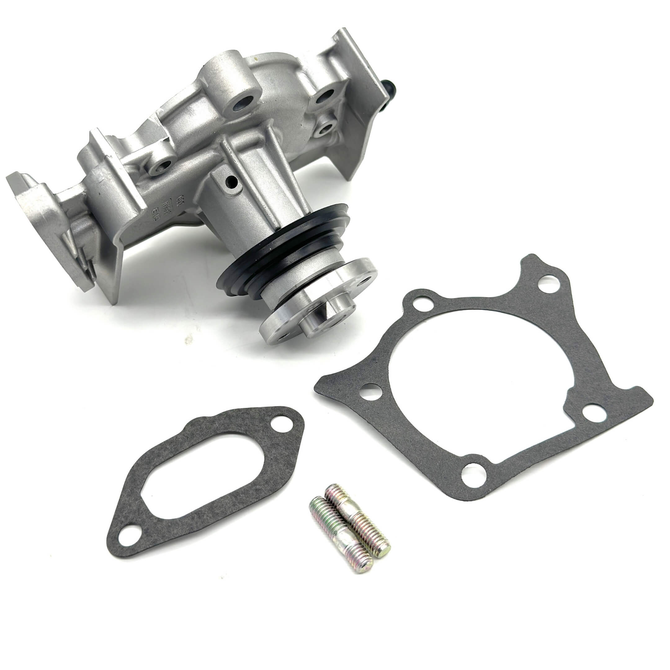 Complete Daihatsu Hijet water pump kit with gasket and stud bolts, ensuring efficient coolant circulation for S100P, S110P models.