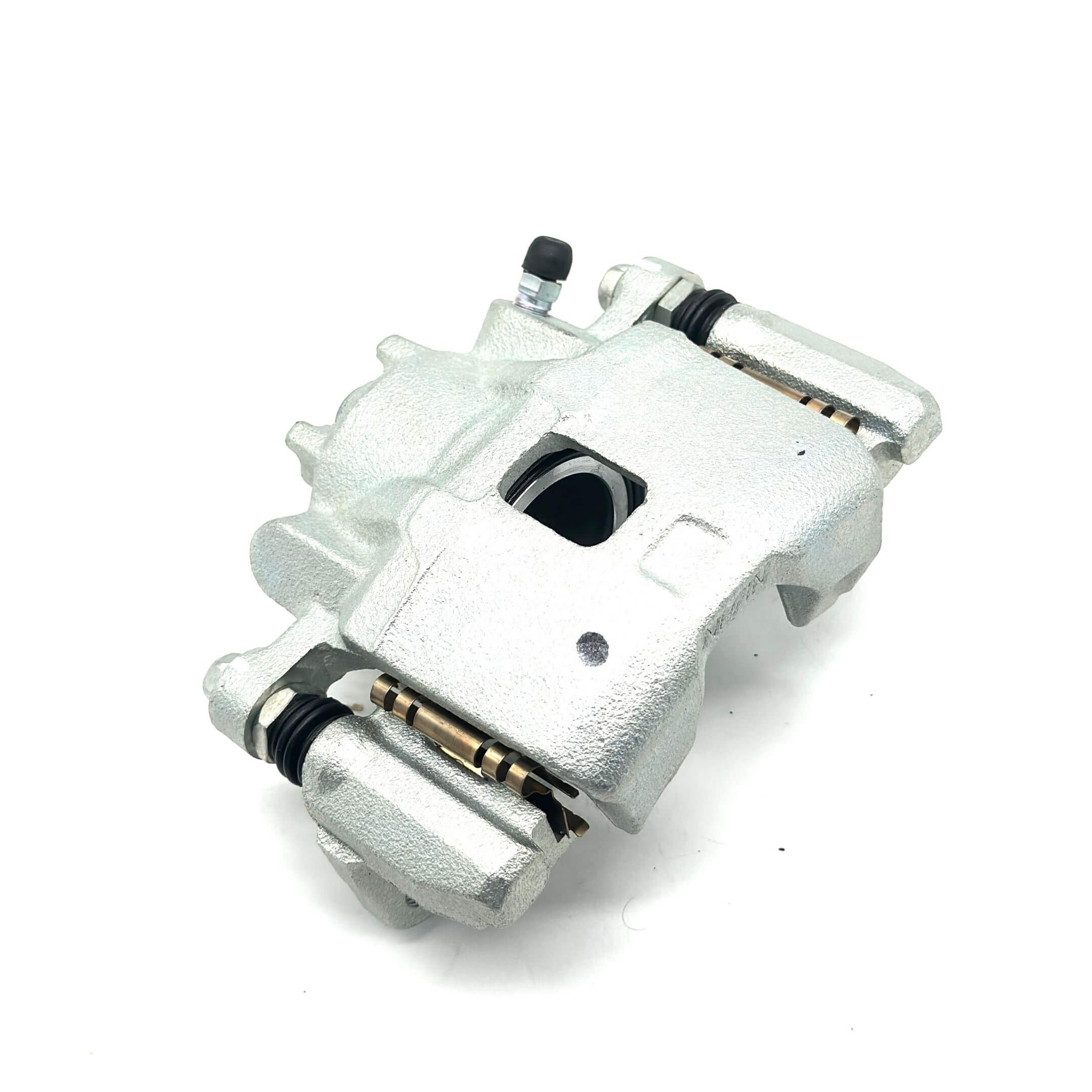 Silver brake caliper for passenger side, compatible with Honda Acty Truck HA8, HA9 models from 2009 to 2022.