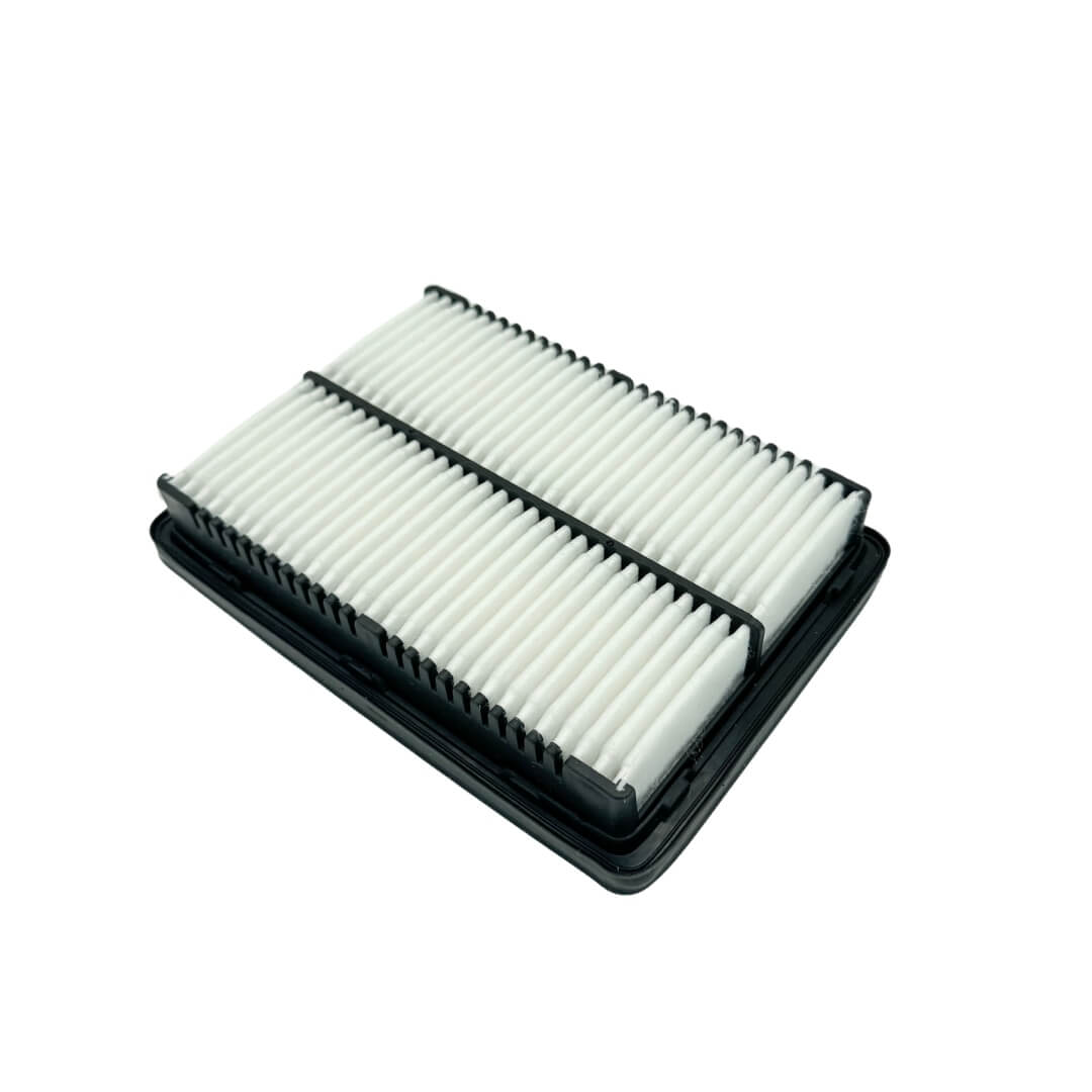 Aftermarket Subaru Sambar air filter, angled view highlighting precise fitment.