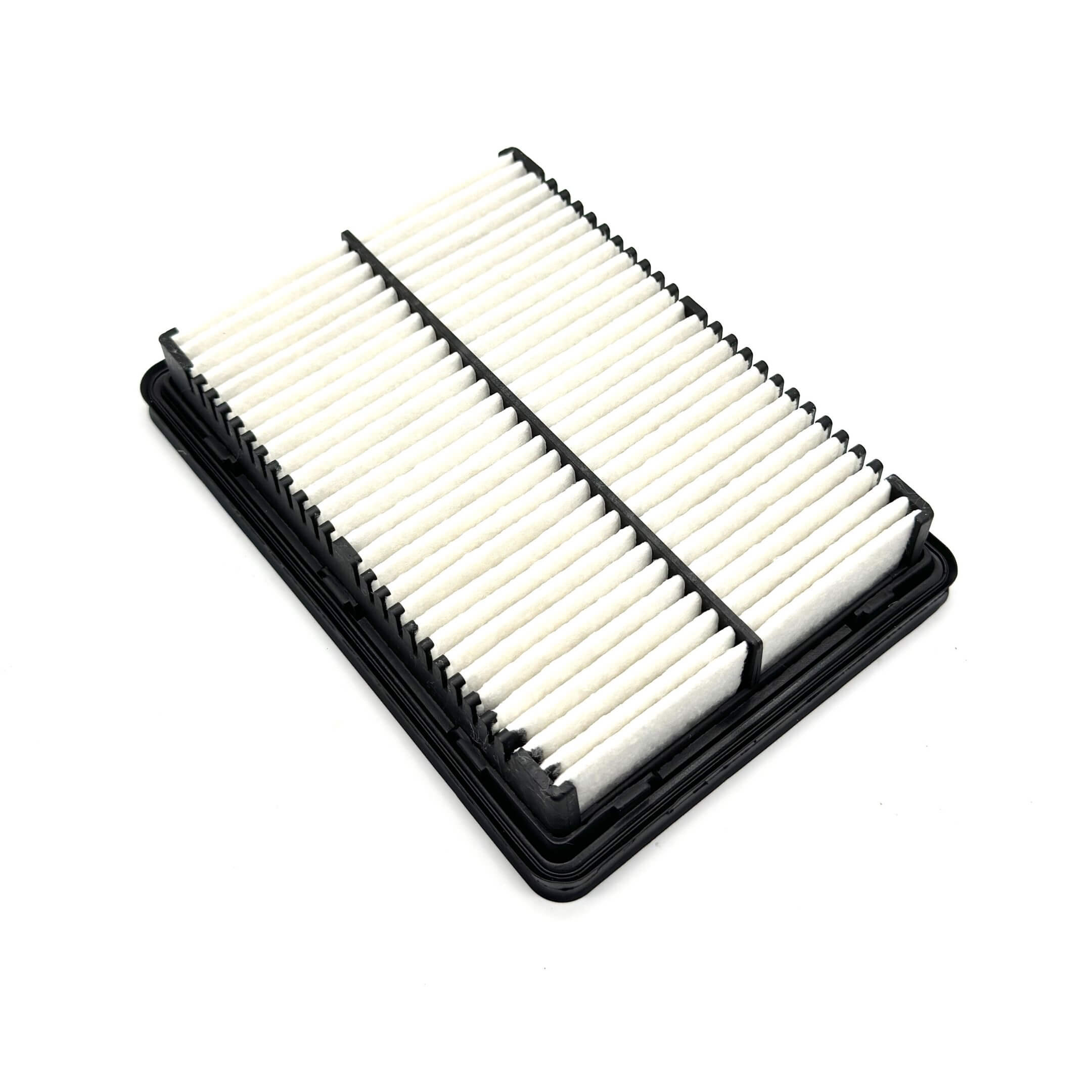 Genuine Subaru Sambar Truck TT1, TT2 air filter for 1999-2012 models, featuring a white pleated design with a black frame.