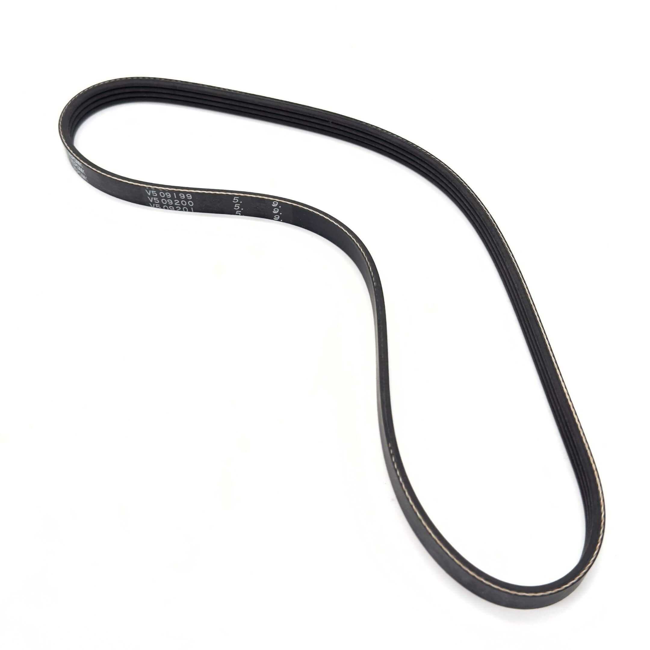 Black alternator belt for Subaru Sambar Truck TT1, TT2 models (1999-2012), non-supercharged with AC.