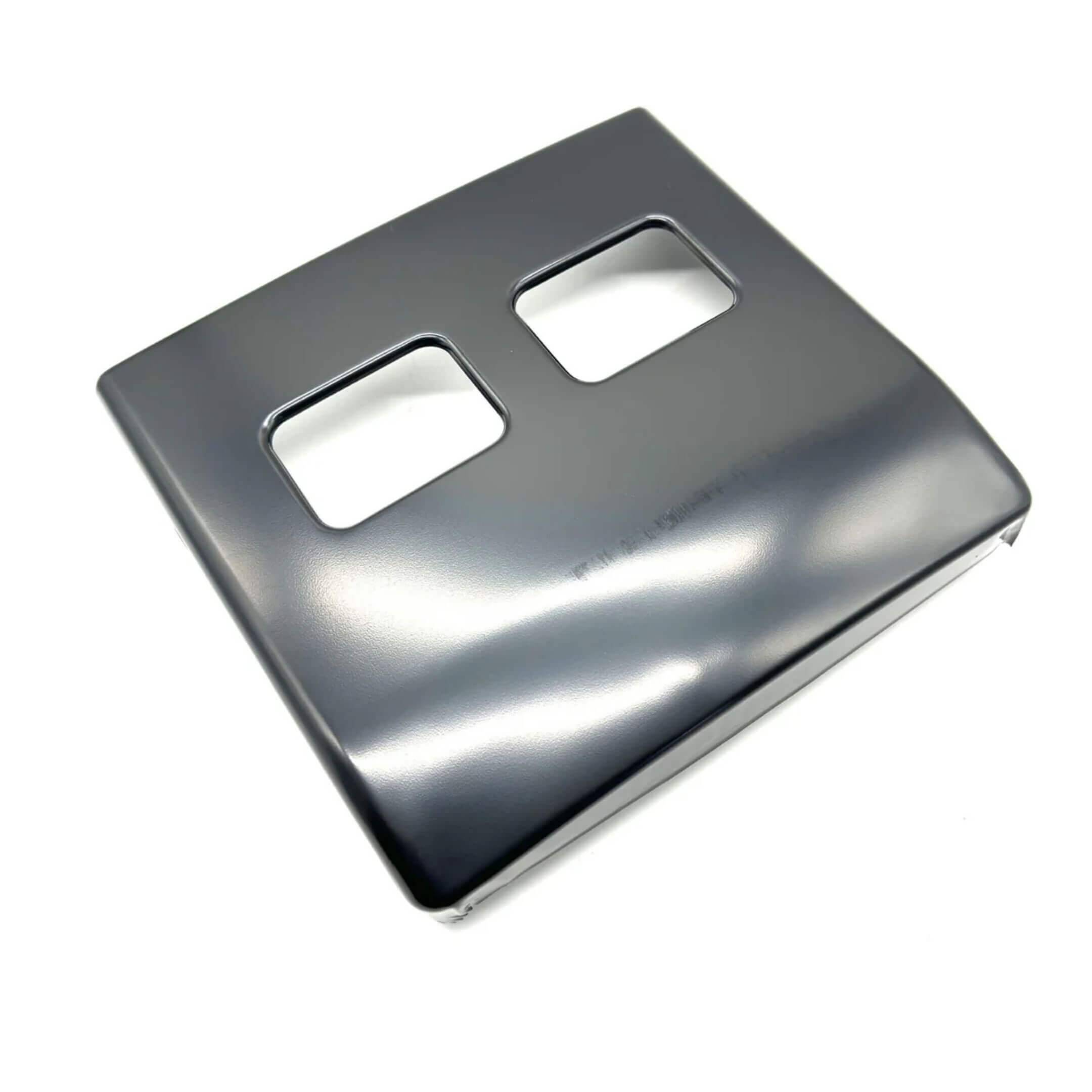 Genuine Subaru Sambar Van TV1 TV2 Battery Cover 1999-2012, sleek black finish with dual cutouts.