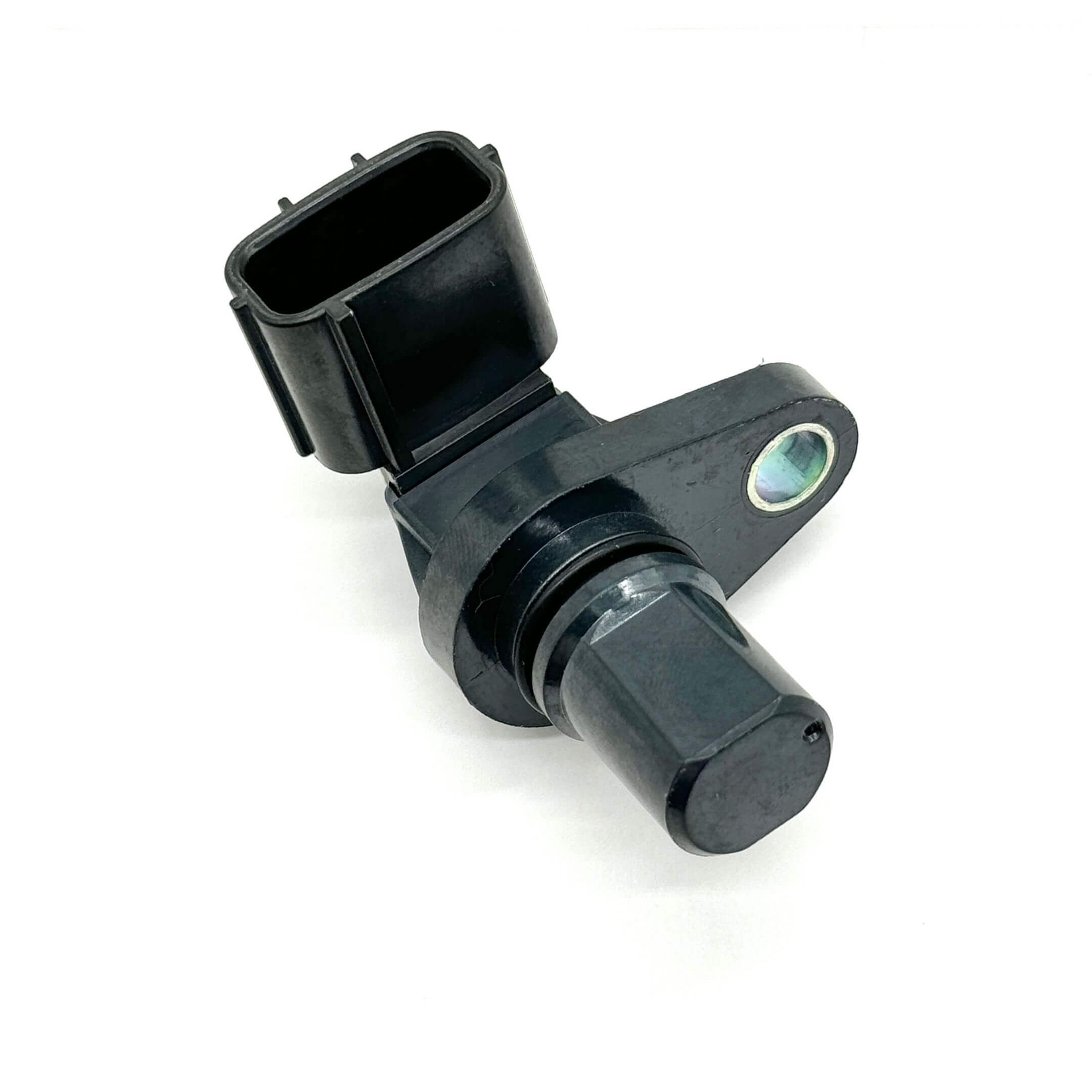 Black cam position sensor for Subaru Sambar Van TV1, TV2 models, 1999-2012, featuring a compact design and durable construction.