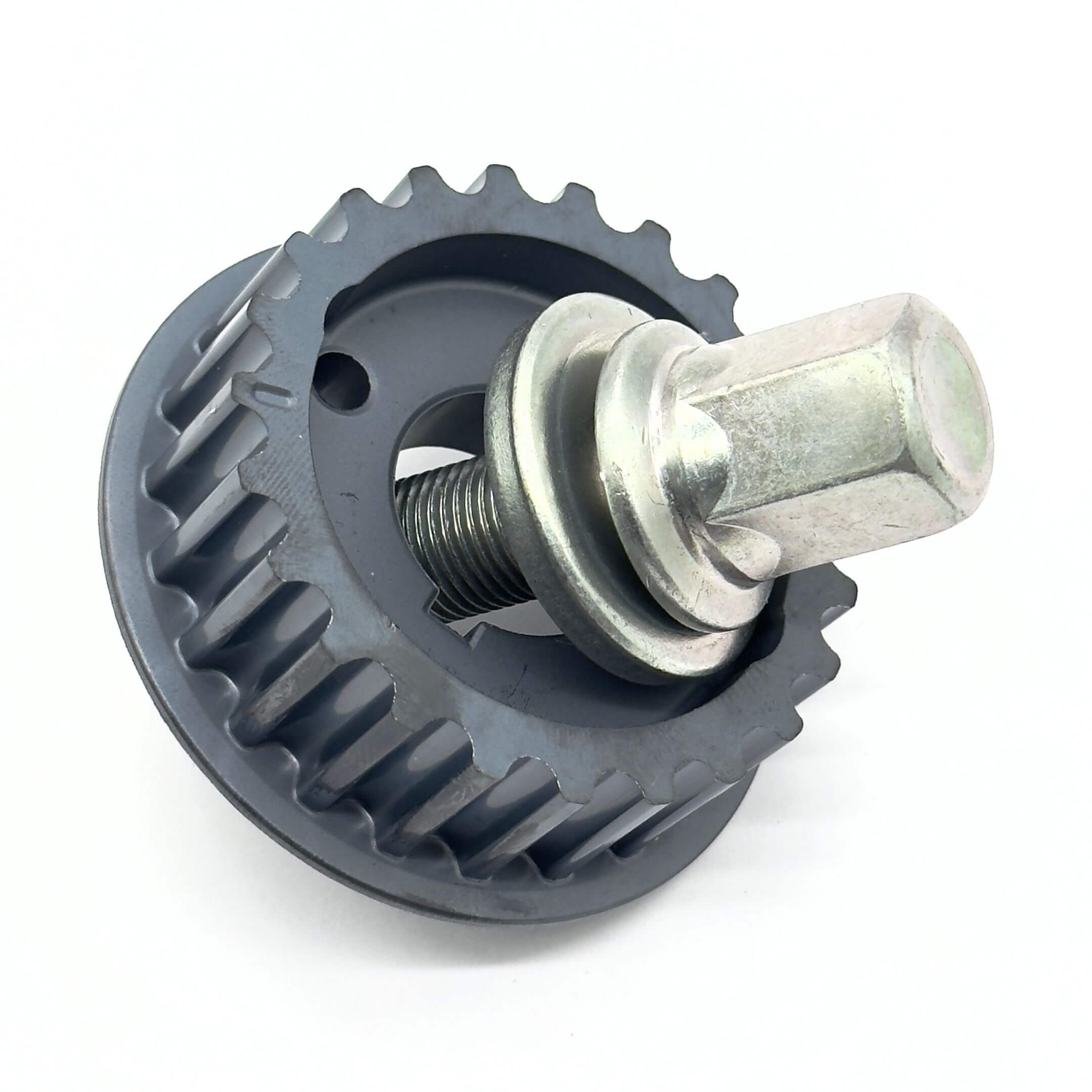 Crankshaft Sprocket & Pulley Bolt Set for Subaru Sambar Truck TT1, TT2 (1999-2012), featuring a durable metal construction with a gray finish.