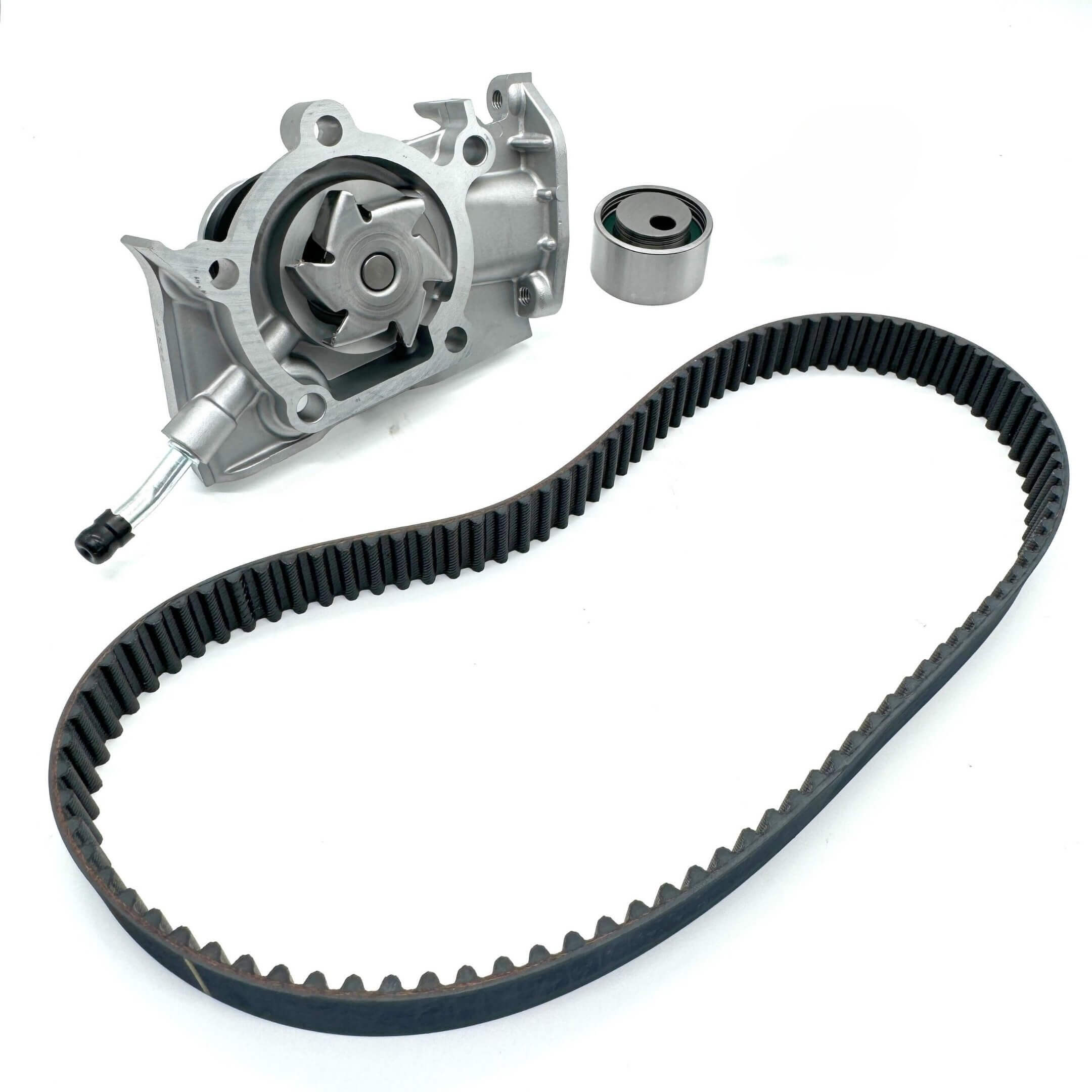 Daihatsu Hijet Truck S100P, S110P (1994–1998) ) timing belt kit with OEM rubber belt, water pump assembly, tensioner pulley and idler bearing – Timing Belt Kits collection.
