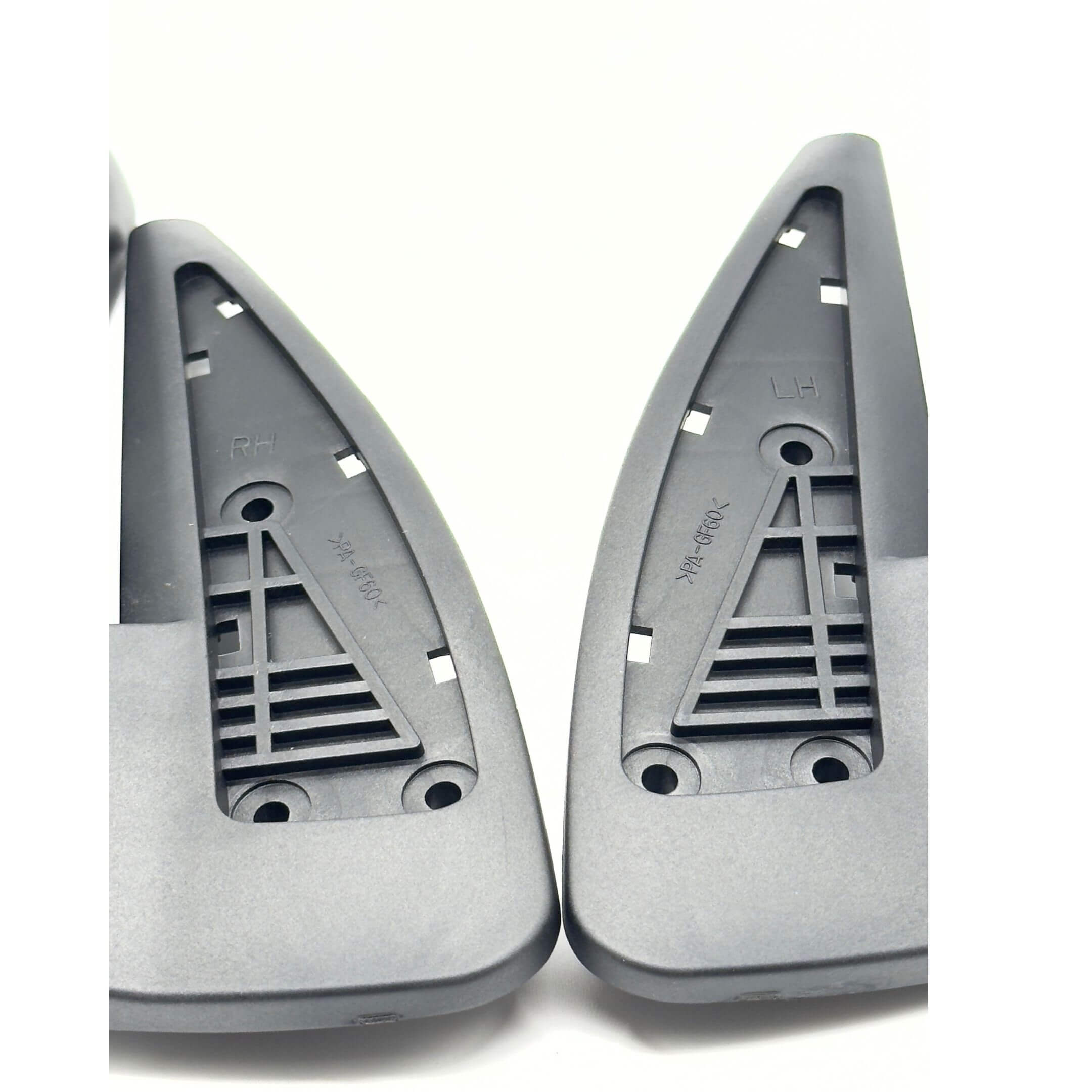 Door Mirror Set for Subaru Sambar Truck TT1, TT2 Models 1999-2012, featuring RH Driver Side and LH Passenger Side in black.