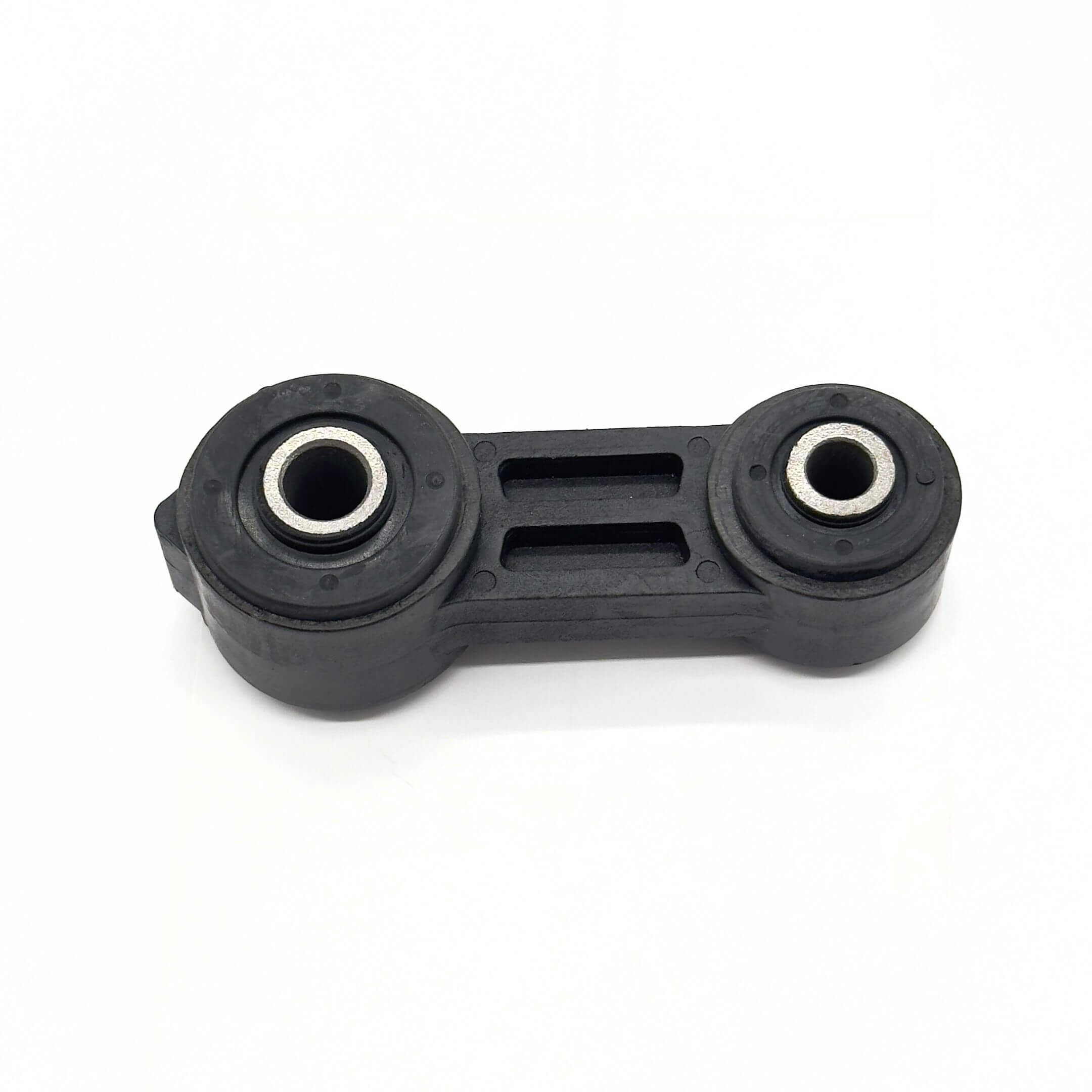 Front Stabilizer Link for Subaru Sambar Wagon TW1, TW2 Models (1999-2012), black sway bar link with dual bushings.