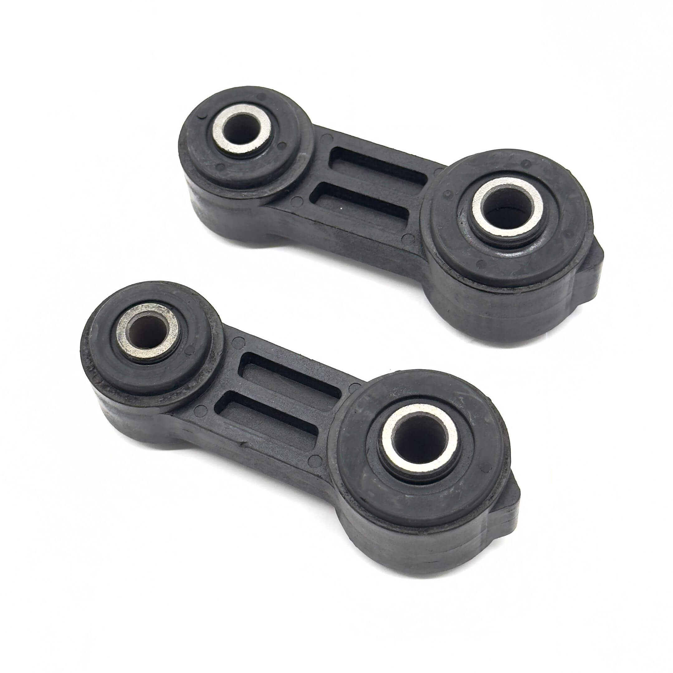 Front Stabilizer Link Set for Subaru Sambar Truck TT1, TT2 Models (1999-2012), black sway bar link with durable construction.