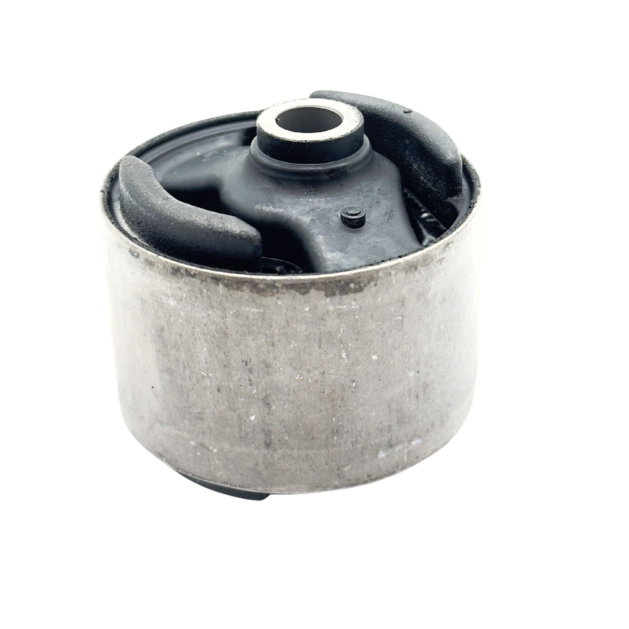 Front Transmission Mount Bushing for Subaru Sambar Truck TT1 Model 1999-2012, designed for 2WD and automatic transmission, featuring a durable metal and rubber construction.
