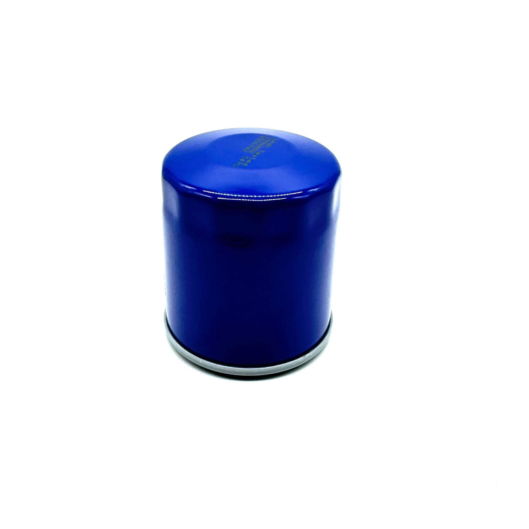Blue aftermarket oil filter for Subaru Sambar Truck TT1, TT2 models, 1999-2012.