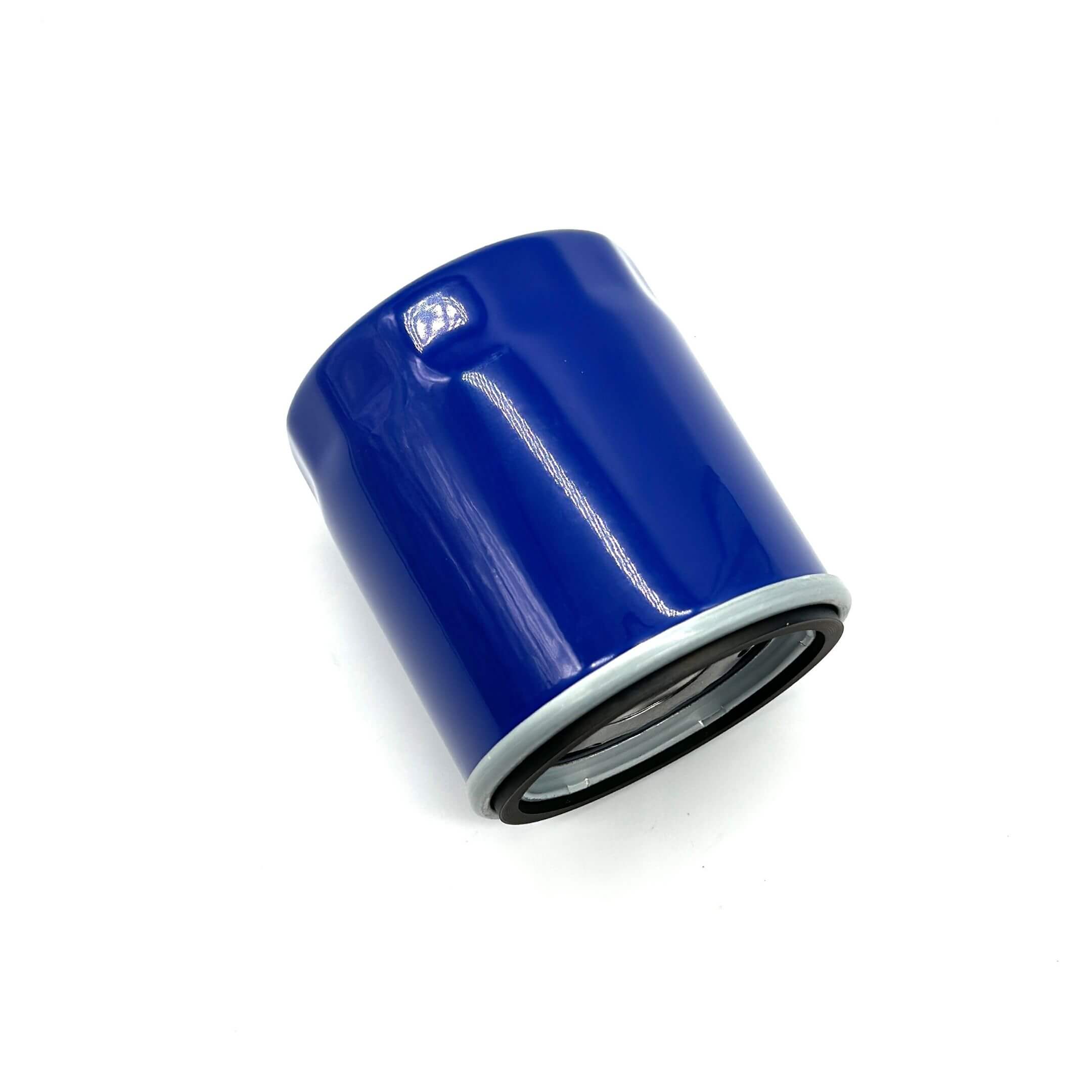 Blue aftermarket oil filter for Subaru Sambar Truck TT1, TT2 models (1999-2012).