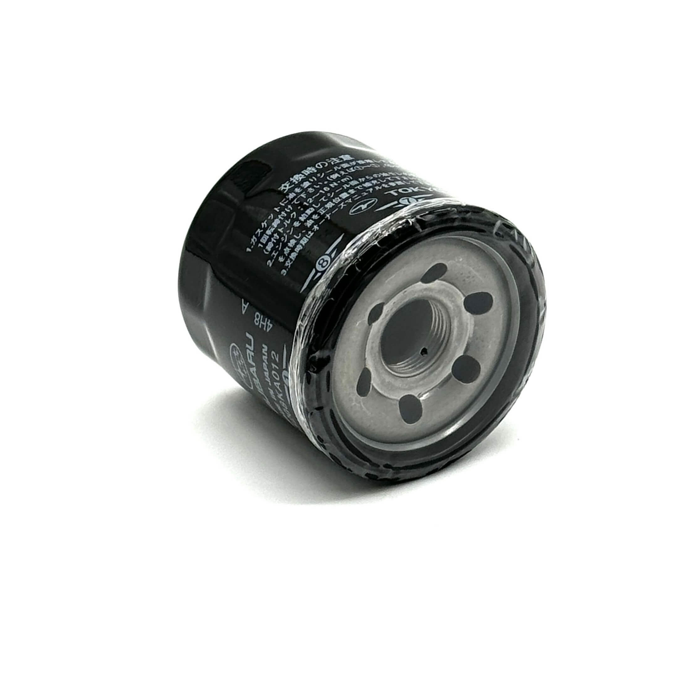 Genuine black oil filter for Subaru Sambar Van TV1, TV2 models, 1999-2012.