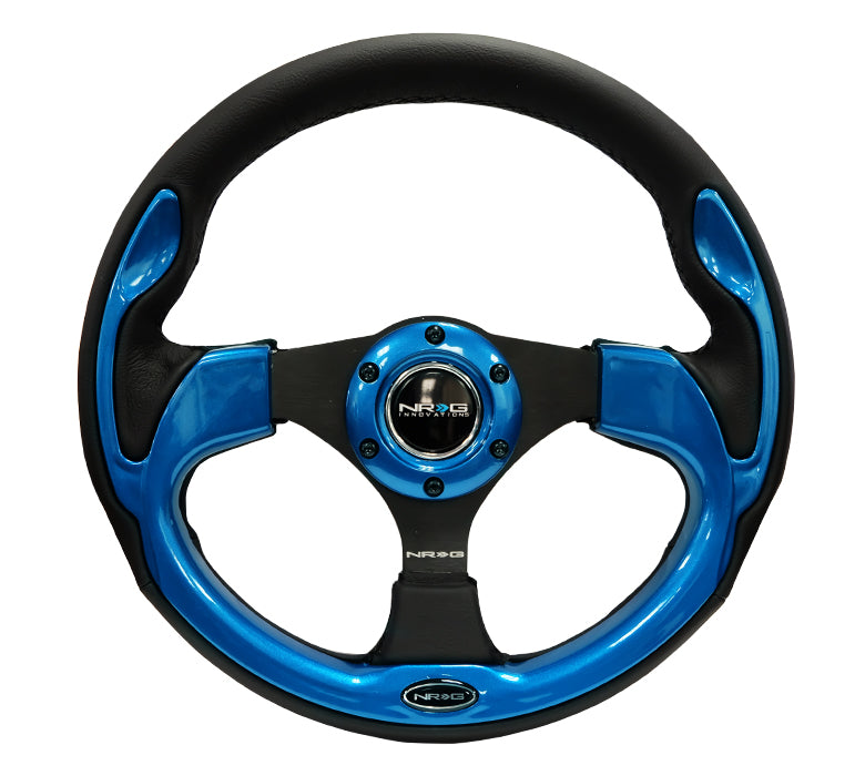 NRG 320mm Sport Steering Wheel Blue Trim