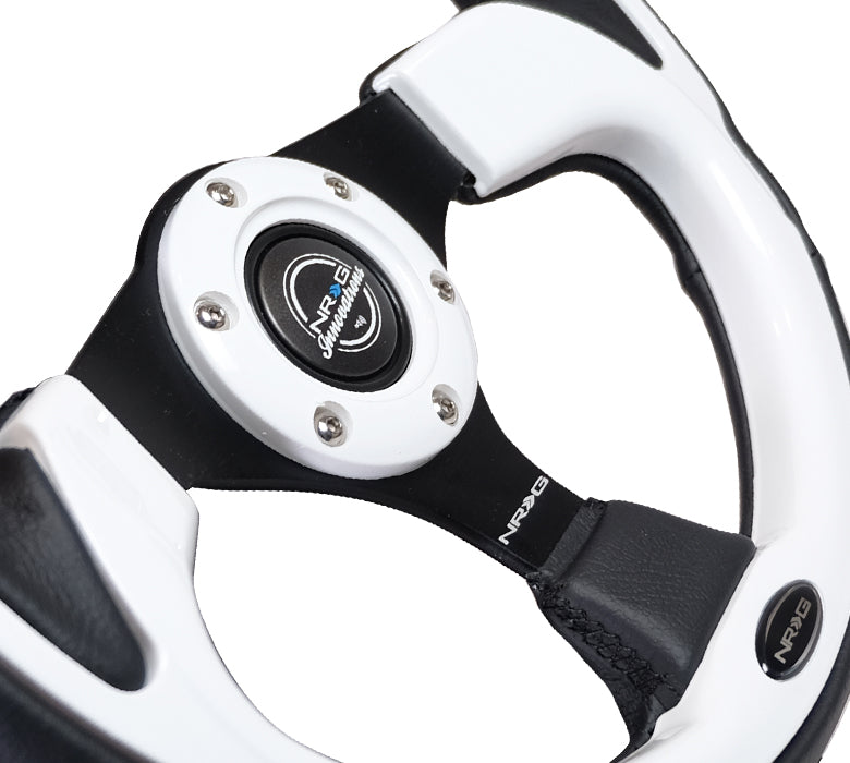 NRG RST-001WT steering wheel with white trim