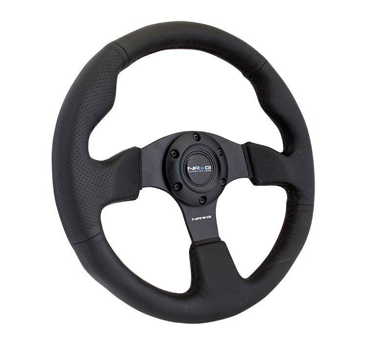 RST-012R Oiwa's black stitched 320mm steering wheel"