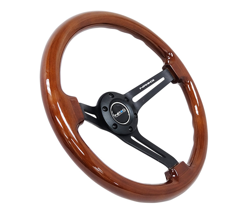 RST-018BR-BK Close-up of Oiwa Garage's Reinforced 3-Spoke Steering Wheel