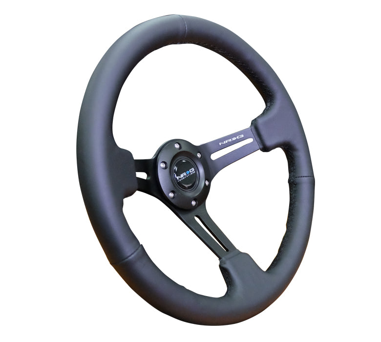 RST-018R NRG 350mm Sport Steering Wheel with Black Leather