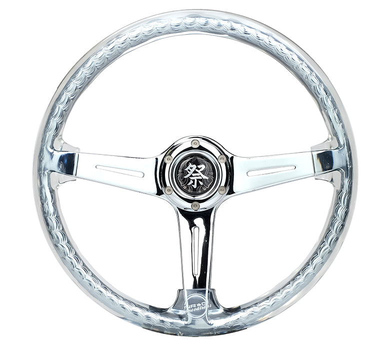 RST-027CH-CL NRG 'Matsuri' NeoChrome Acrylic Steering Wheel - Oiwa Garage Exclusive