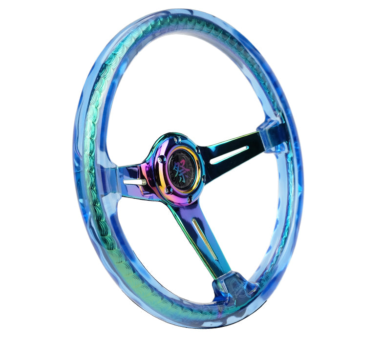 RST-027MC-BL NeoChrome spoke finish on 350mm wheel.