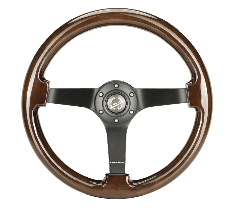 RST-036BK-BKW NRG Classic Dark Wood Grain Wheel 350mm detail