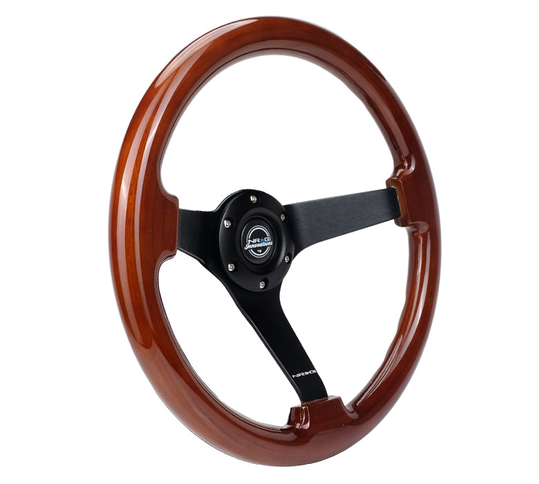 Matte Black Spokes on NRG Classic Steering Wheel RST-036BR-BK