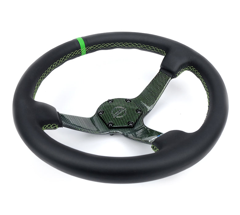 Oiwa Garage Exclusive - Green Spoke Steering Wheel RST-036CF-GN