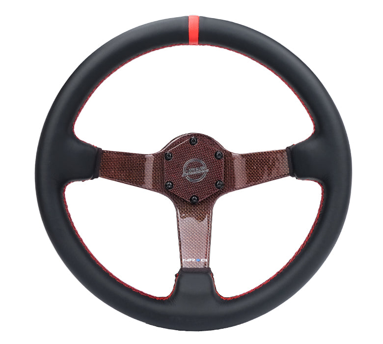 RST-036CF-RD NRG 350mm Red Carbon Fiber Steering Wheel
