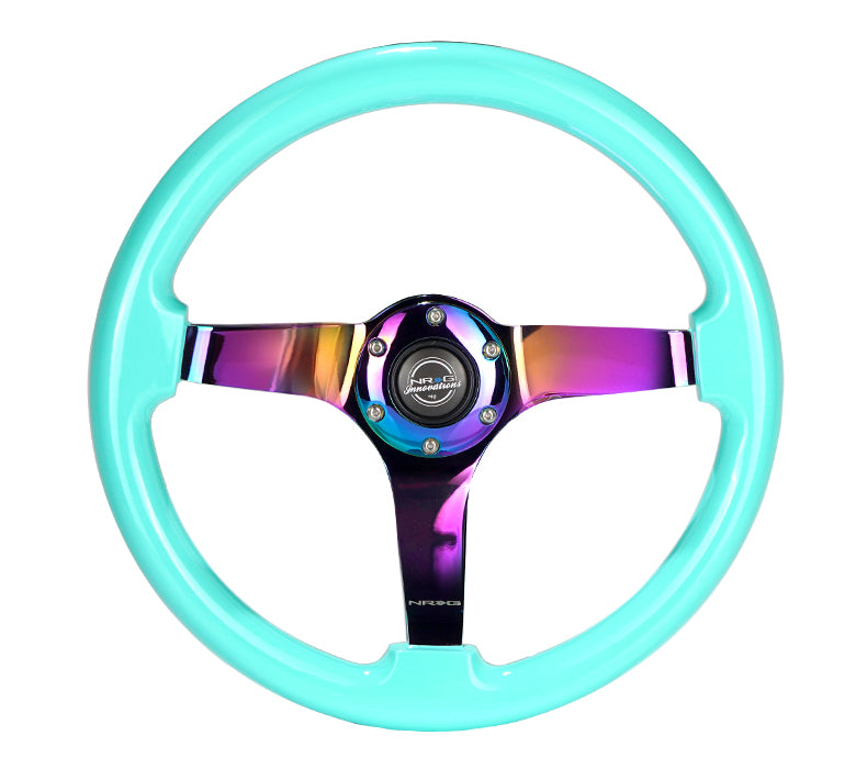 NRG Minty Wood Grain Wheel with Neo Chrome Spokes RST-036MF-MC