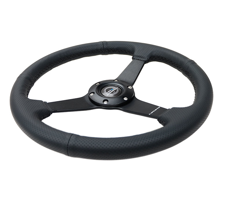 Perforated leather steering wheel by NRG  RST-037MB-PR