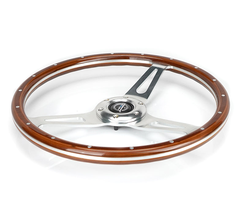 Dark Wood Grain Wheel RST-363SL, Chrome Center