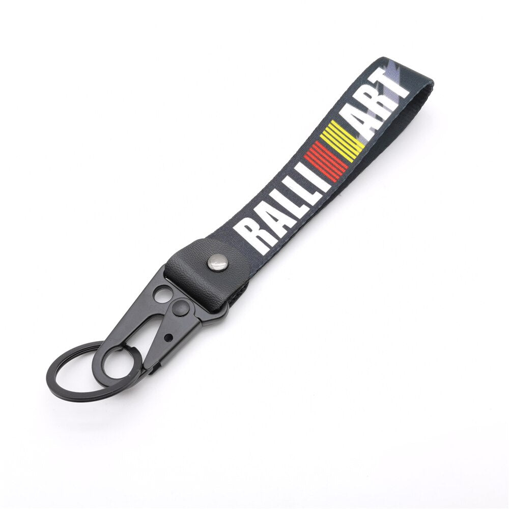 Rally Art Inspired JDM Keychain - Durable Nylon Strap